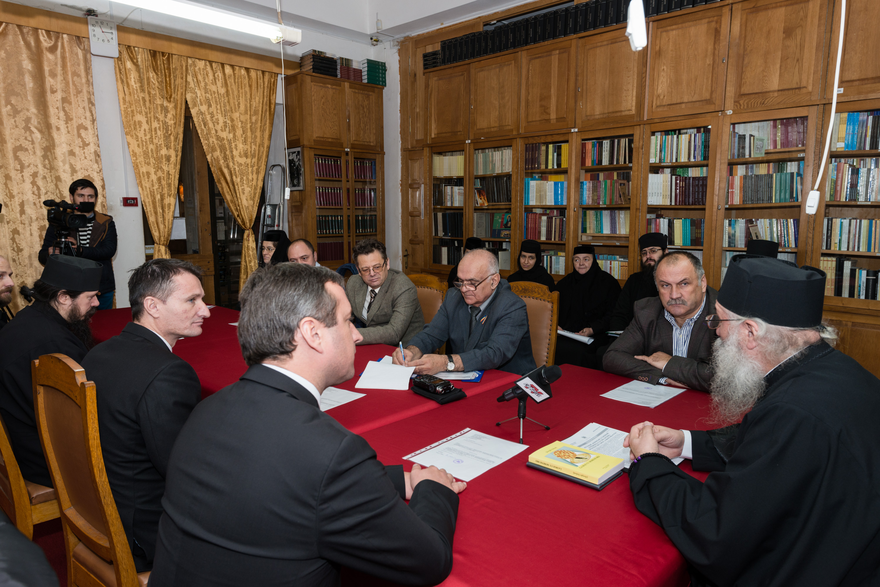 Conferință de presă la încheierea proiectului de restaurare, modernizare și conservare de la Mănăstirea Putna