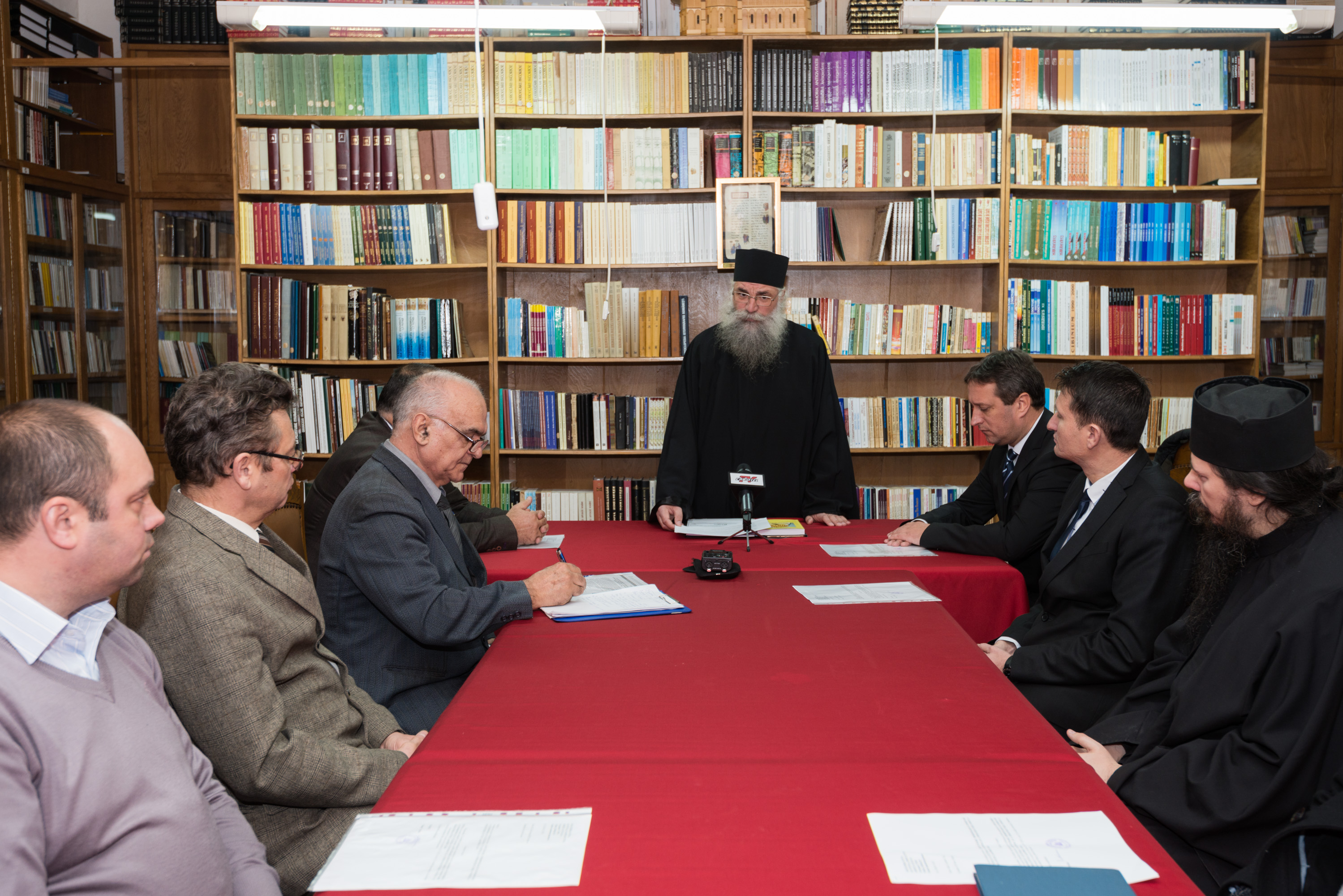 Conferință de presă la încheierea proiectului de restaurare, modernizare și conservare de la Mănăstirea Putna