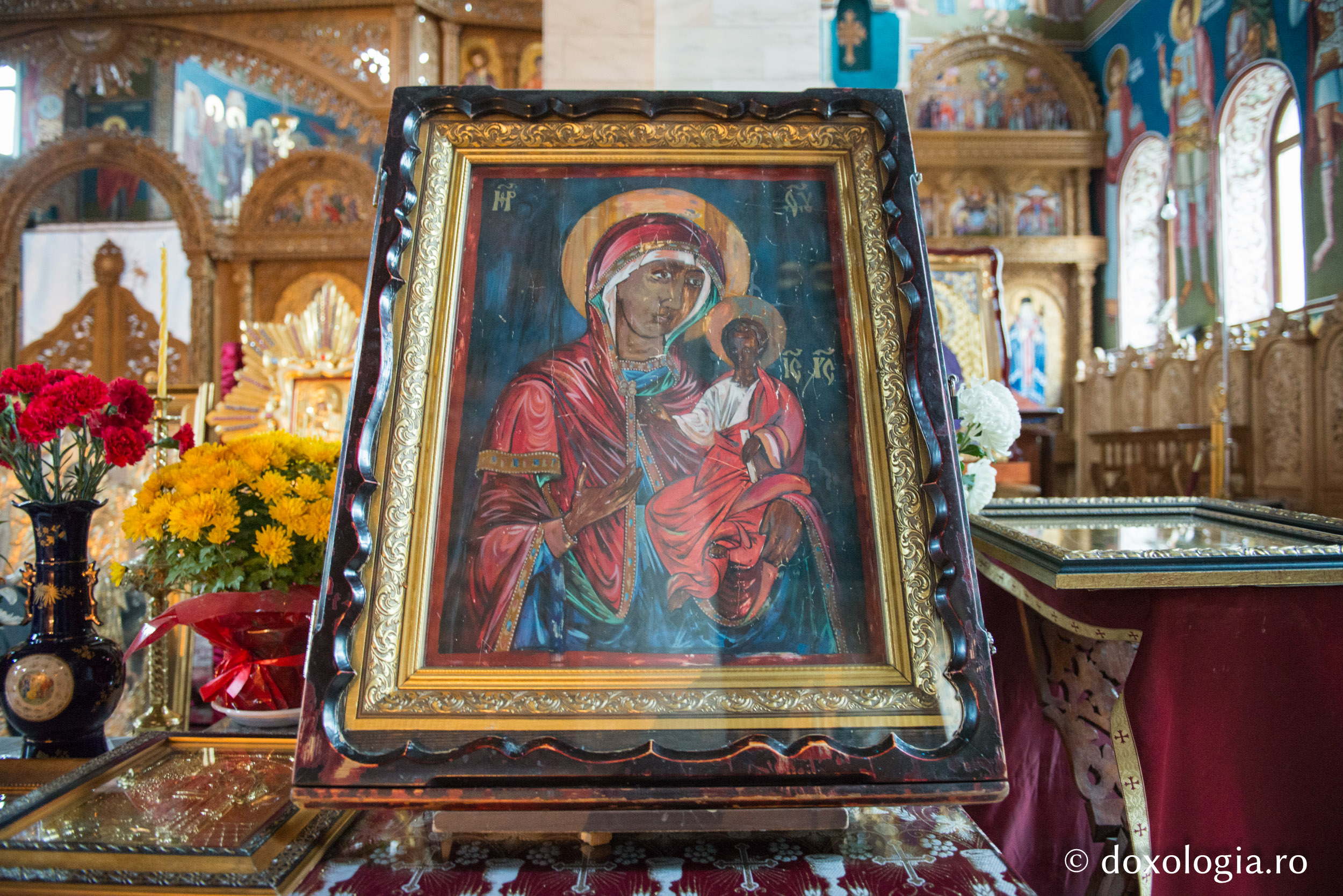 Icoana făcătoare de minuni a Maicii Domnului „Odighitria” din Baytali / Foto: Pr. Silviu Cluci Icoana făcătoare de minuni a Maicii Domnului „Odighitria” din Baytali