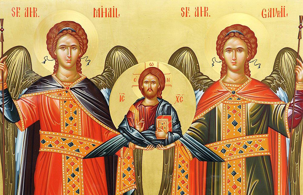 Troparul Sfinților Arhangheli Mihail și Gavriil și al tuturor cereștilor puteri