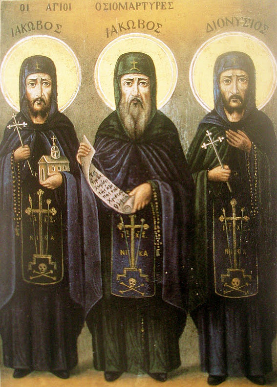 Viaţa Cuvioșilor Noi-Mucenici aghioriți Iacov și ucenicii săi, Iacov diaconul și Dionisie monahul Viaţa Cuvioșilor Noi-Mucenici aghioriți Iacov și ucenicii săi, Iacov diaconul și Dionisie monahul