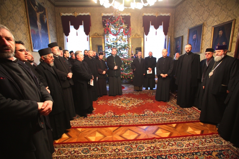 Cete de colindători la Reședința mitropolitană din Sibiu