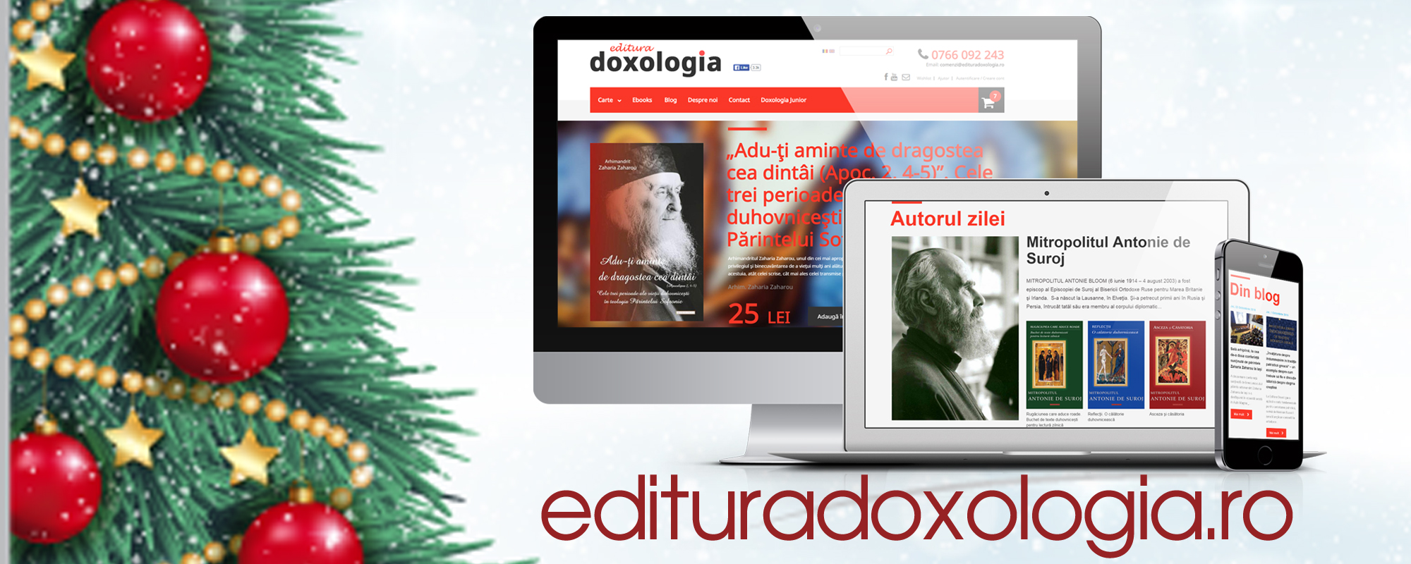 Editura Doxologia vă așteaptă pe noul site
