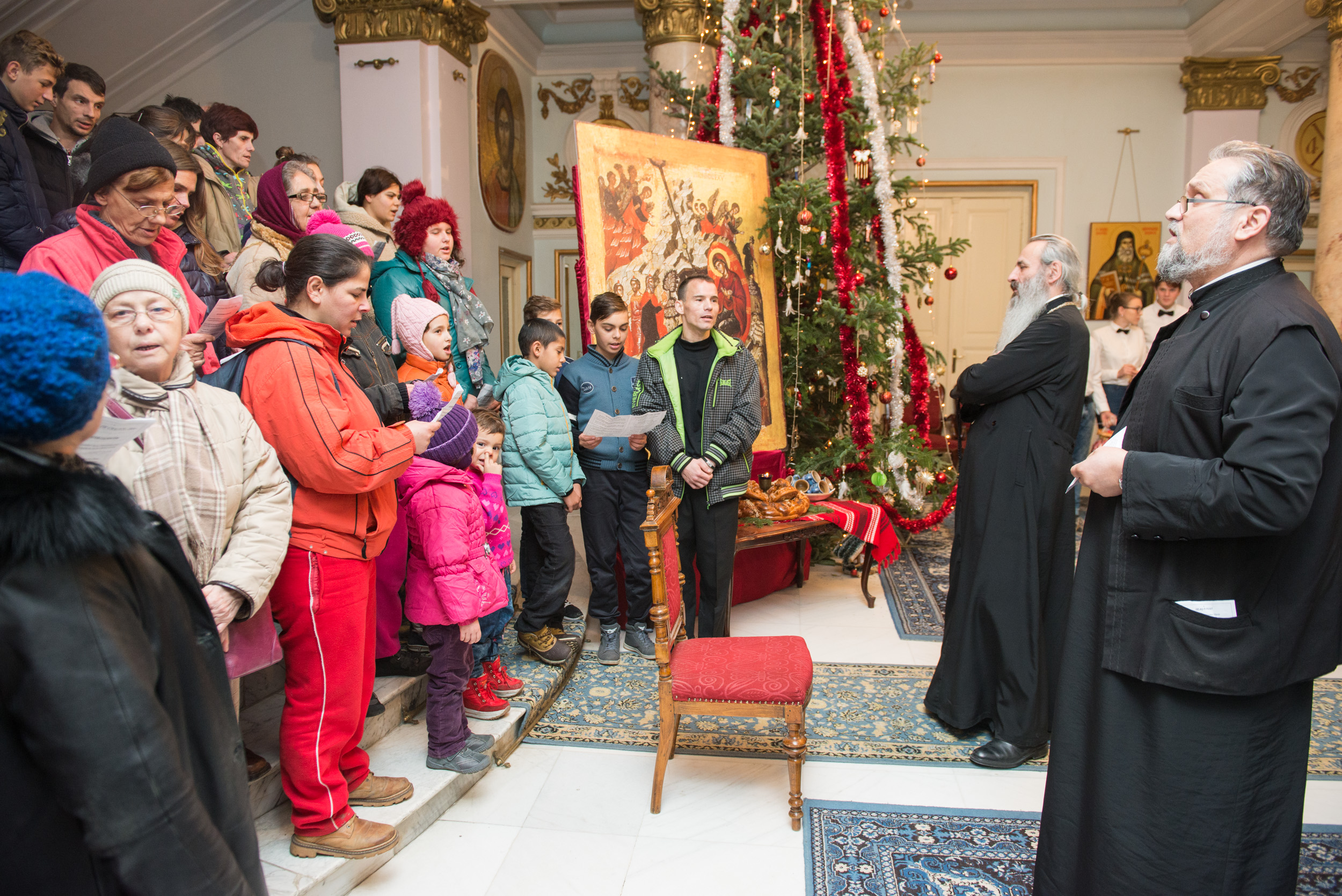 Colindători la Reședința Mitropolitană - Parohia Curelari, Iaşi