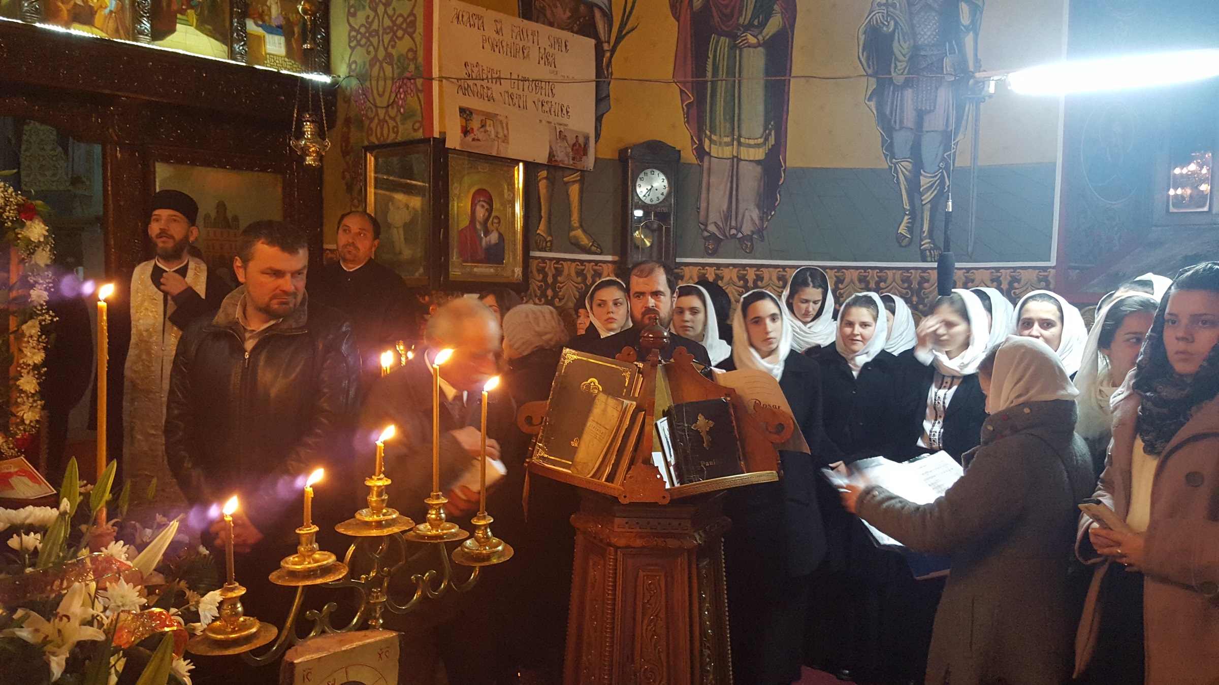 Slujbe oficiate în sobor, în parohia Filioara