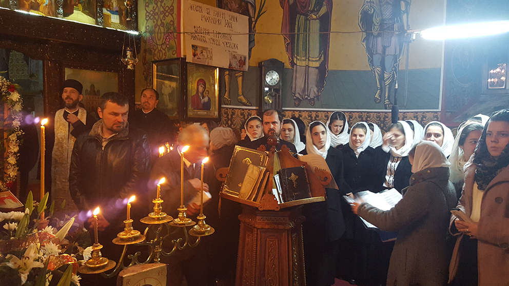 Slujbe oficiate în sobor, în Parohia Filioara