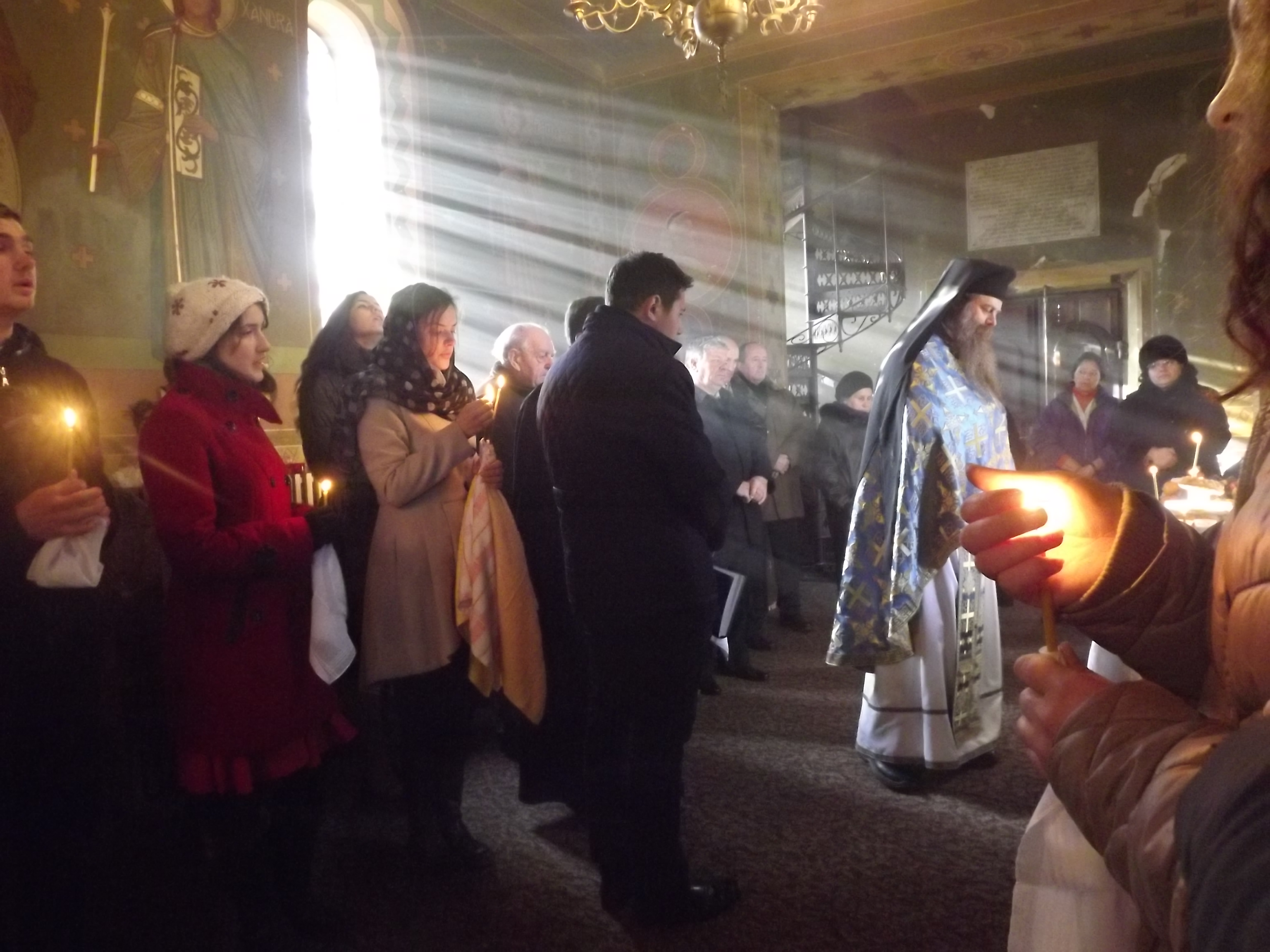 Atorenii la hramul Capelei „Sfinţii Trei Ierarhi“ a Liceului Pedagogic din Iaşi