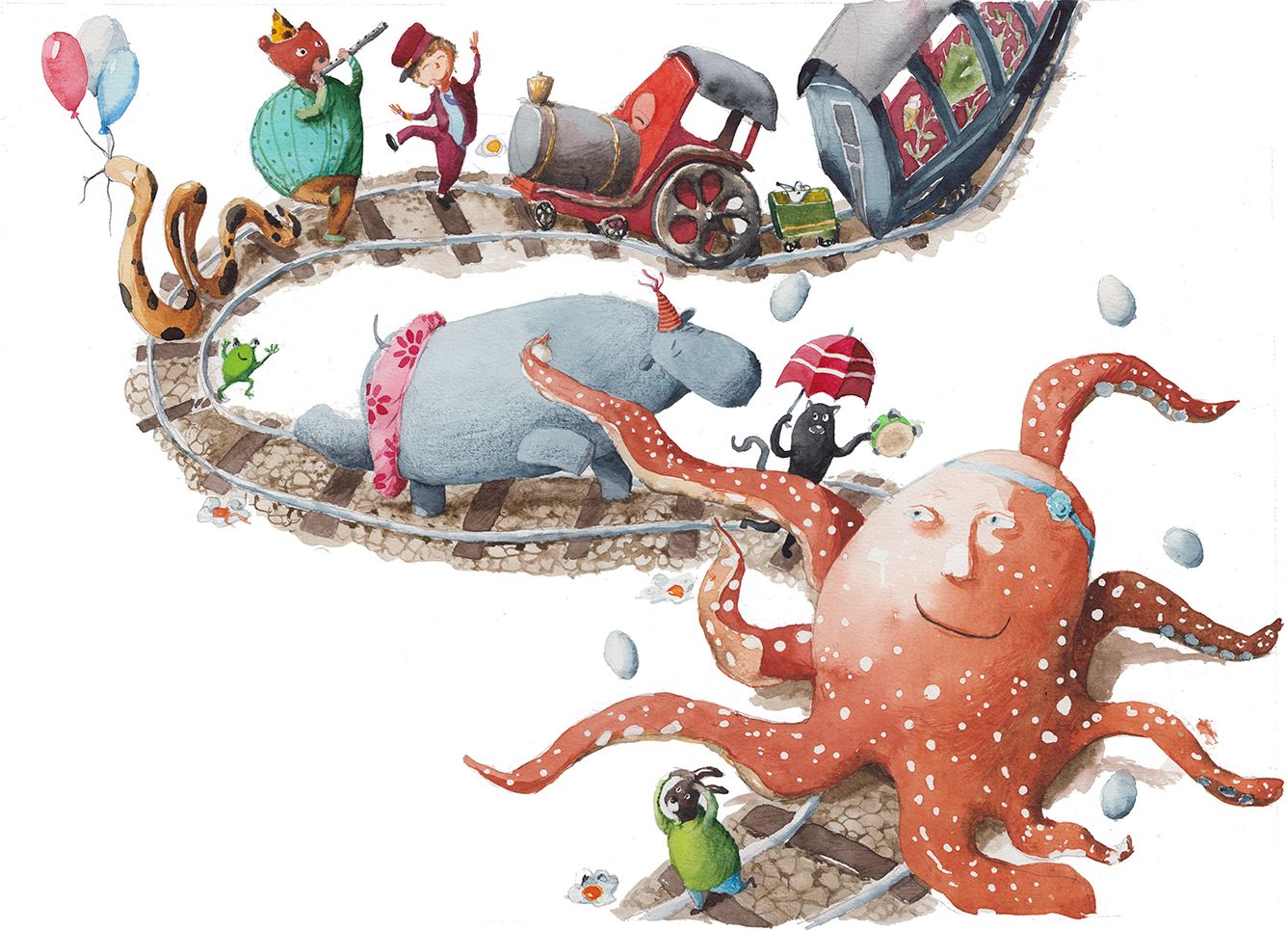 „Locomotiva și băiatul ei” – Oana Chiru, ilustrații Irina Dobrescu „Locomotiva și băiatul ei” – Oana Chiru, ilustrații Irina Dobrescu