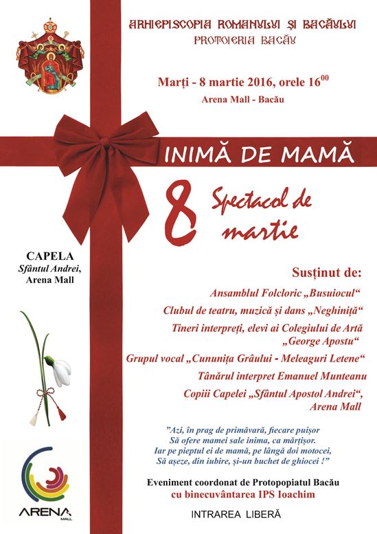 Evenimente culturale dedicate Zilei Internaţionale a Femeii Evenimente culturale dedicate Zilei Internaţionale a Femeii