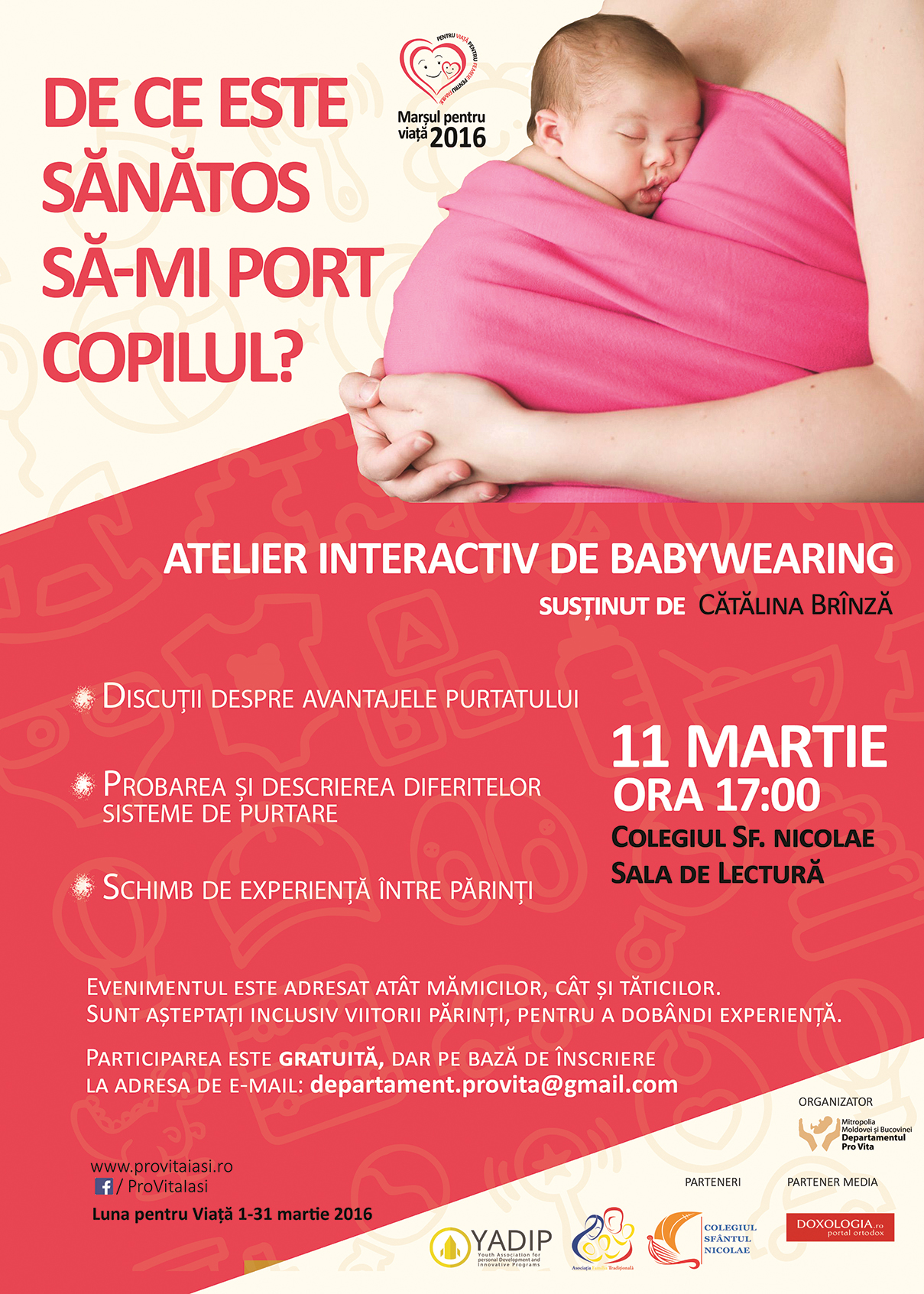 „De ce este sănătos să îmi port copilul?“