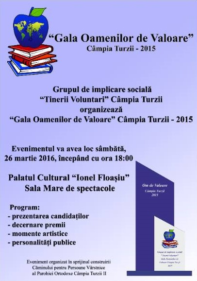 „Gala Oamenilor de Valoare”, la Câmpia Turzii „Gala Oamenilor de Valoare”, la Câmpia Turzii
