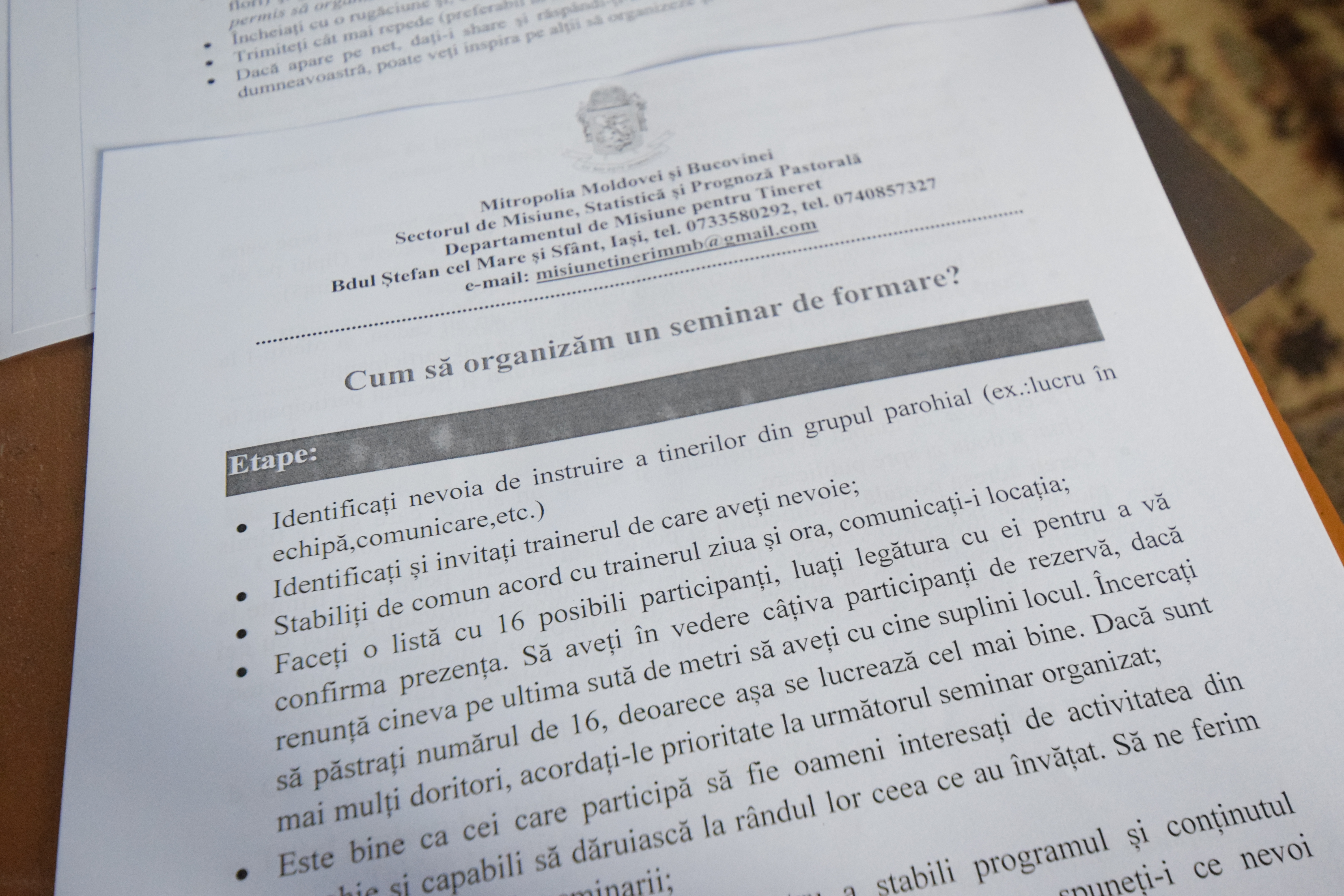 Preoții din Protopopiatul Piatra Neamț, îndemnați să desfășoare activități cu tinerii