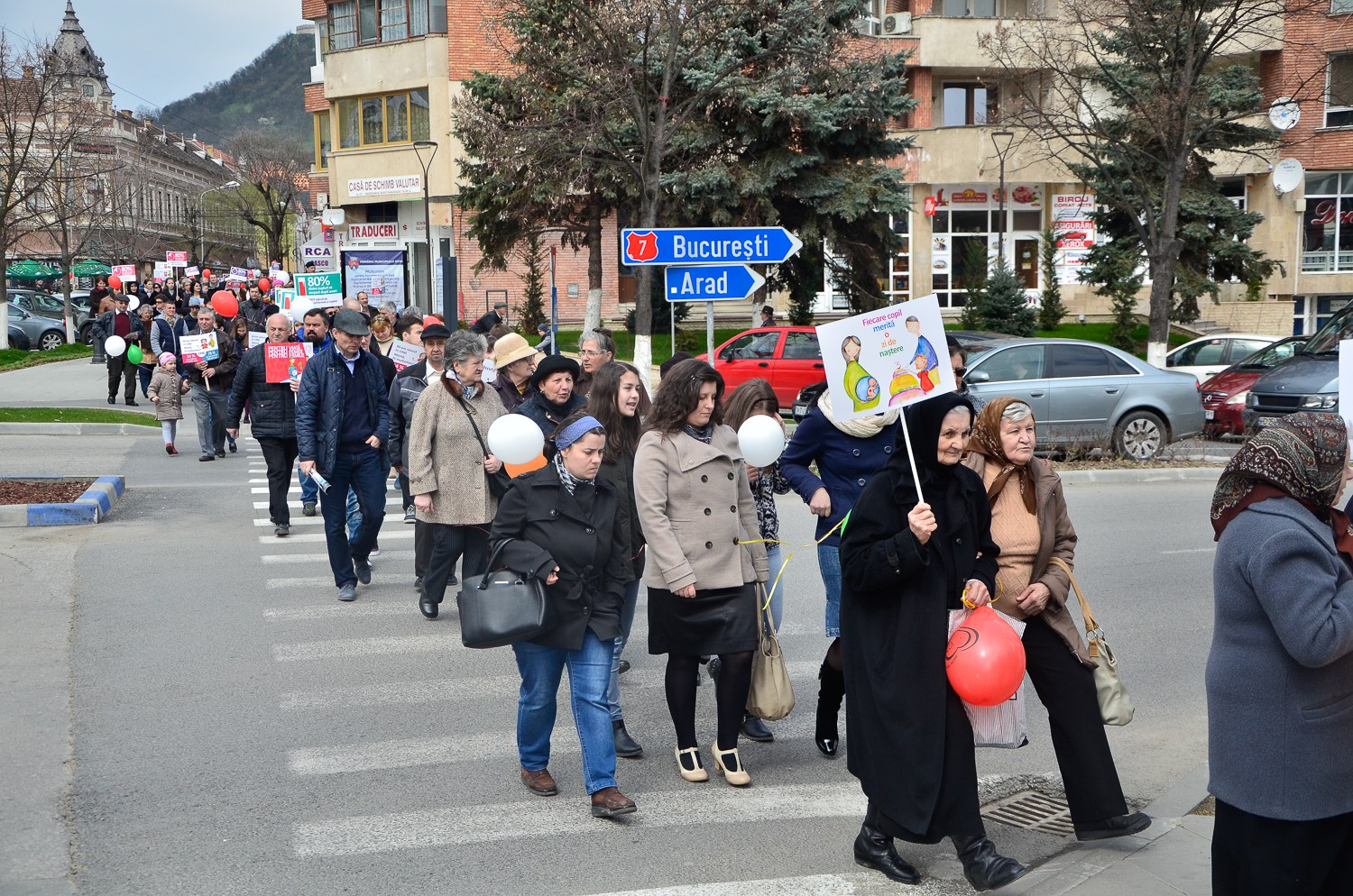 „Marşul pentru viaţă&quot;, pe străzile Devei