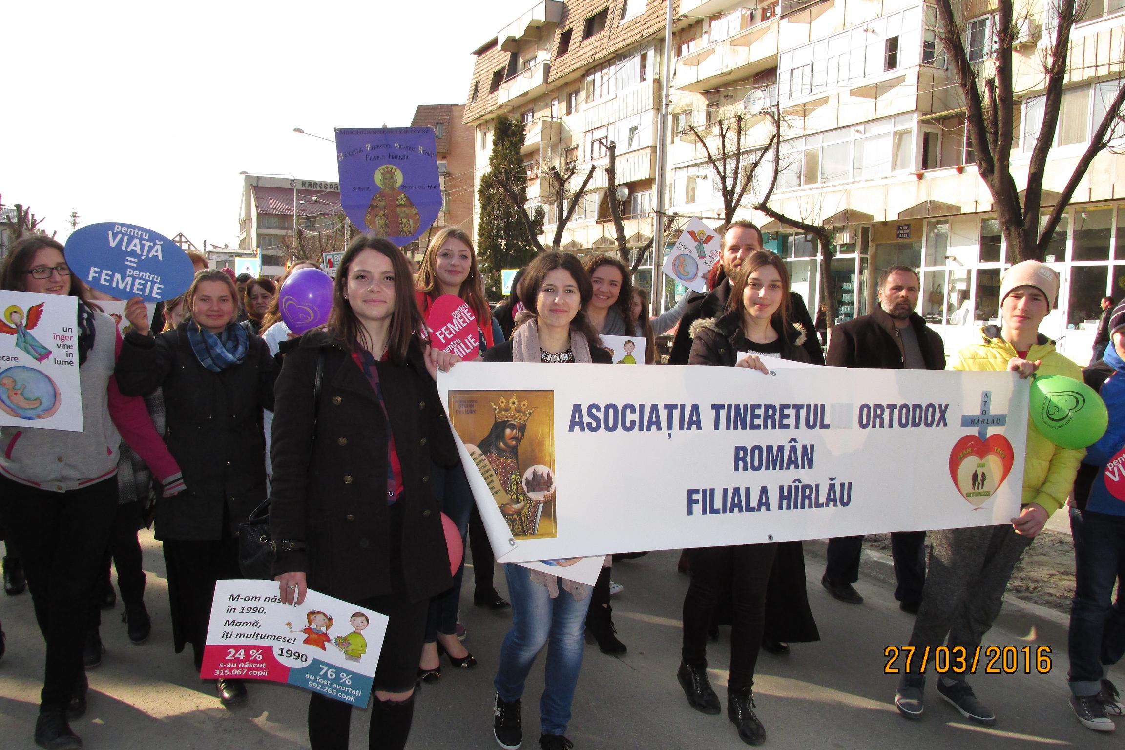 Oraşul Hârlău susţine viaţa, femeia şi familia