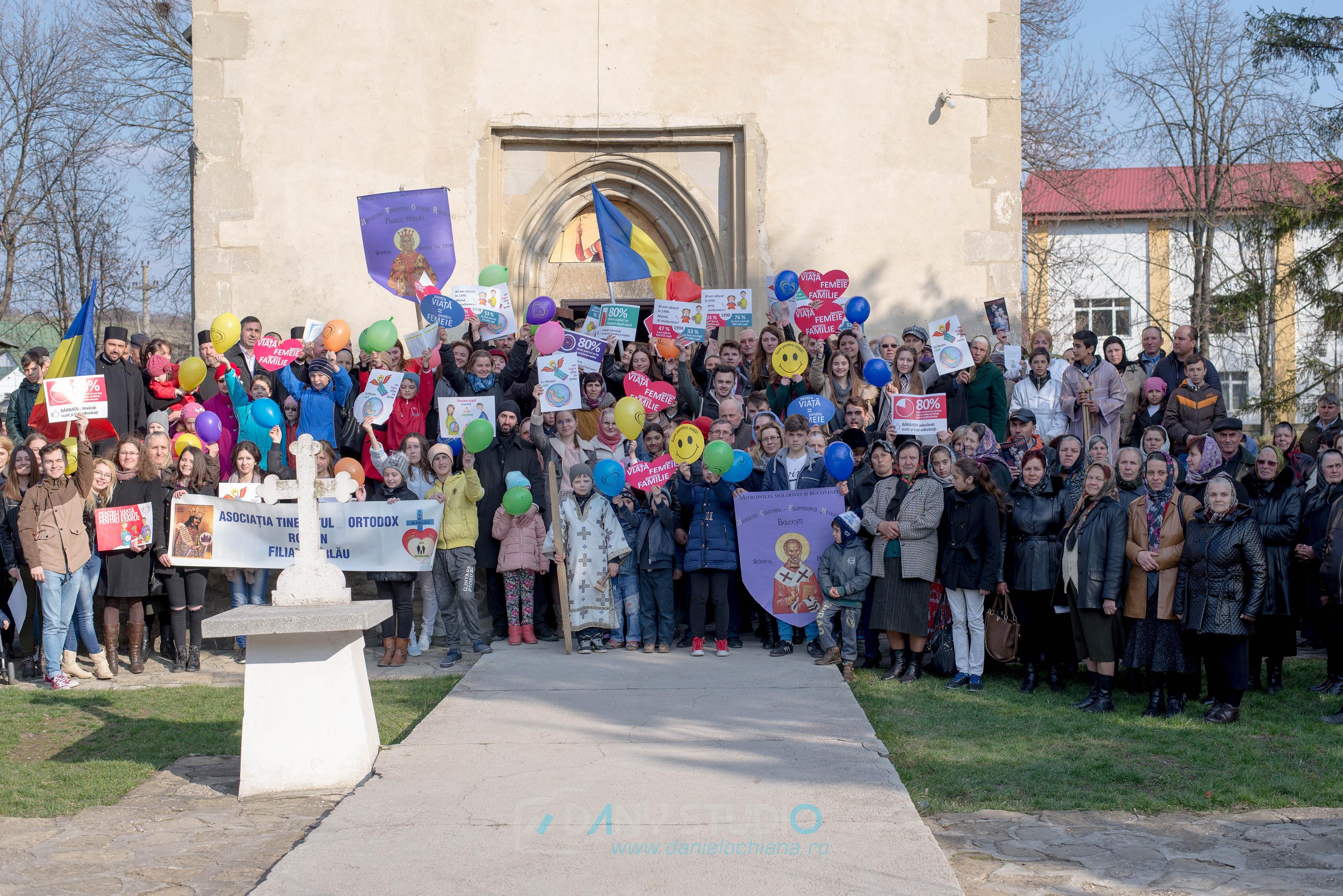 Oraşul Hârlău susţine viaţa, femeia şi familia