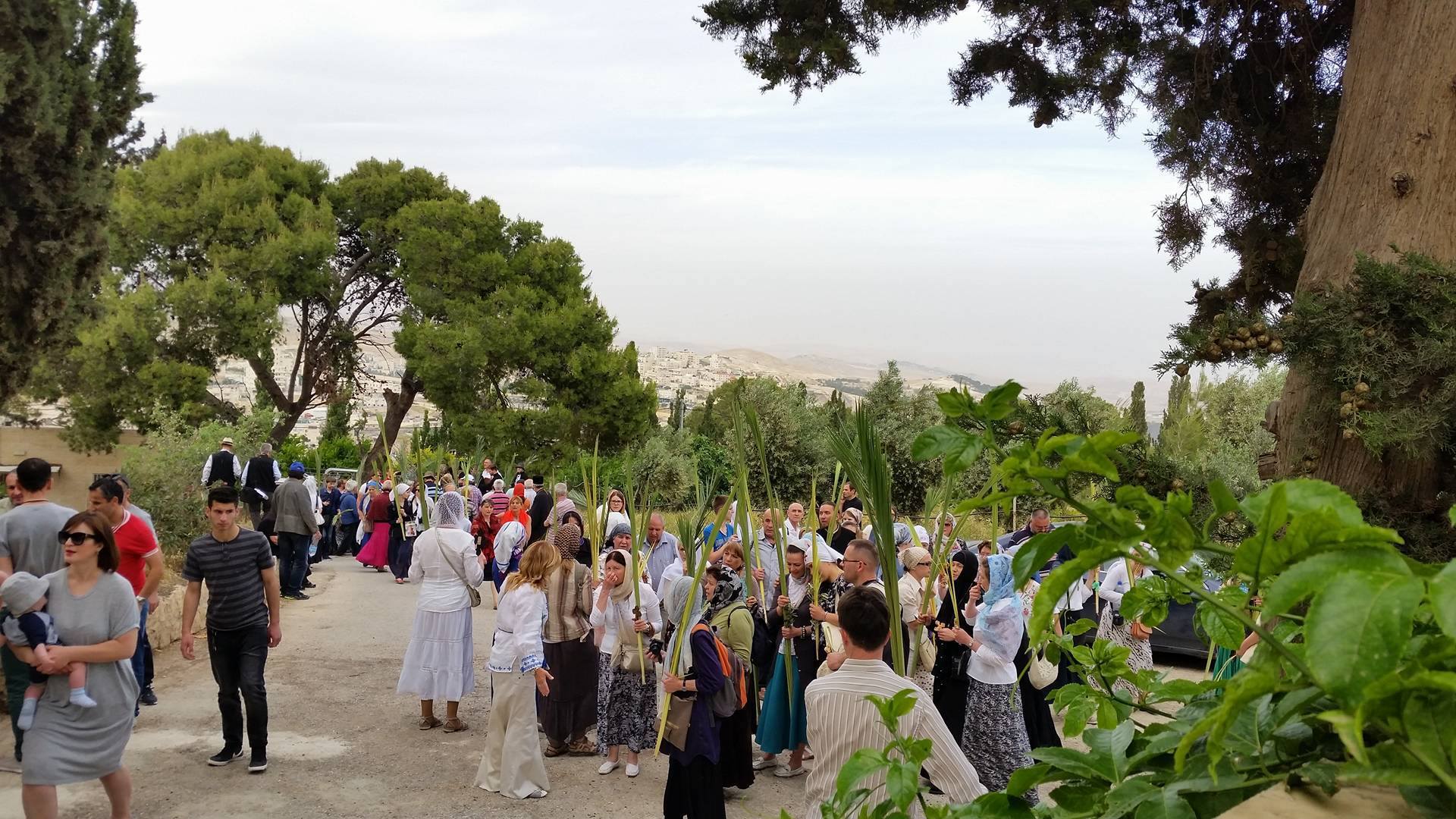 Pelerinajul de Florii, în Ierusalim