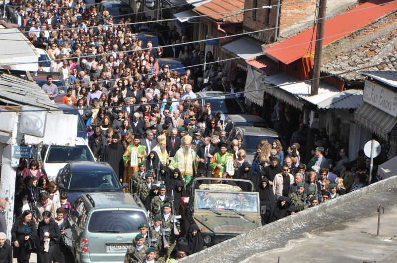 Moaştele Sfântului Gheorghe Mărturisitorul, în pelerinaj la Drama (Grecia)