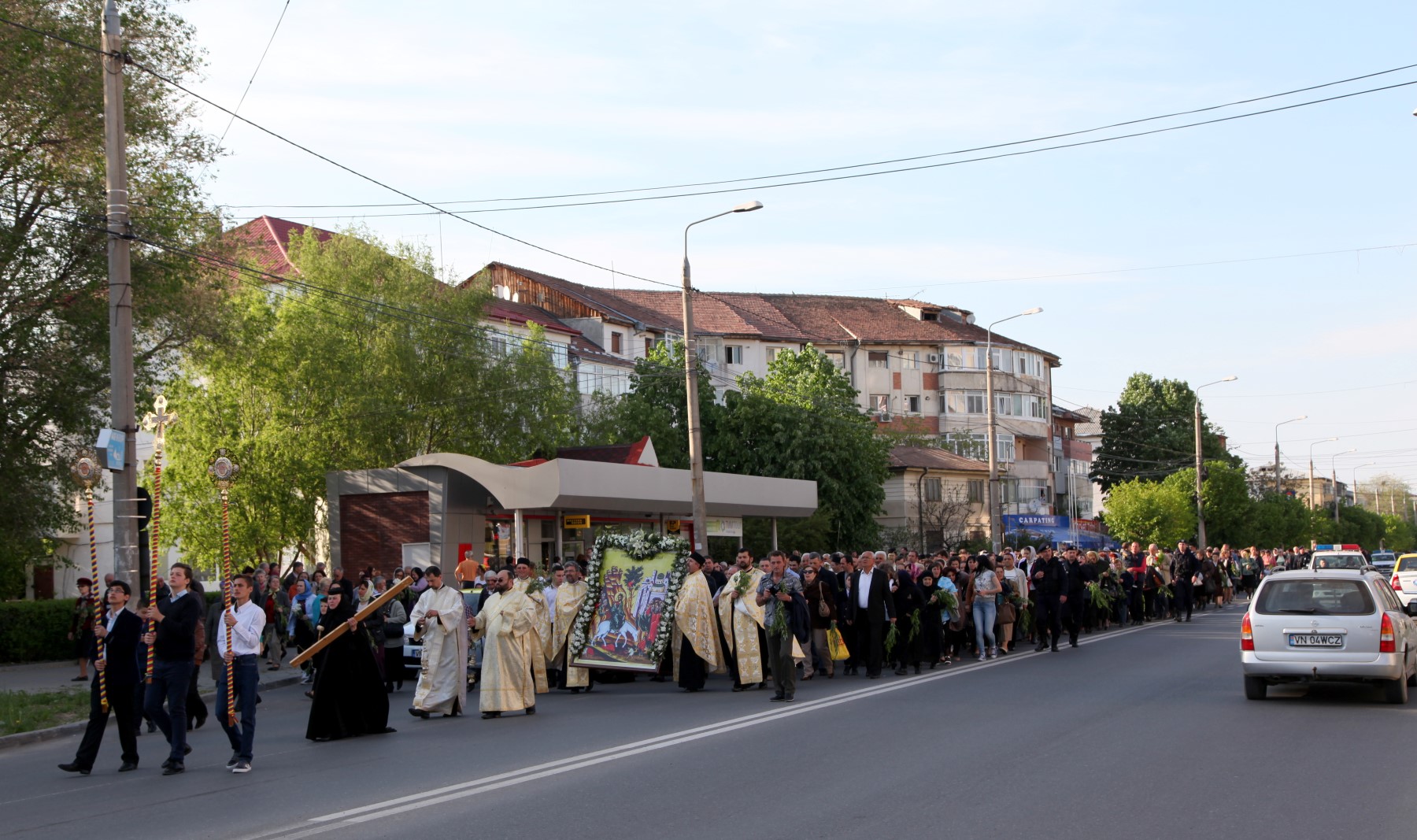 Procesiunea de Florii a adunat mii de credincioși în Arhiepiscopia Buzăului și Vrancei
