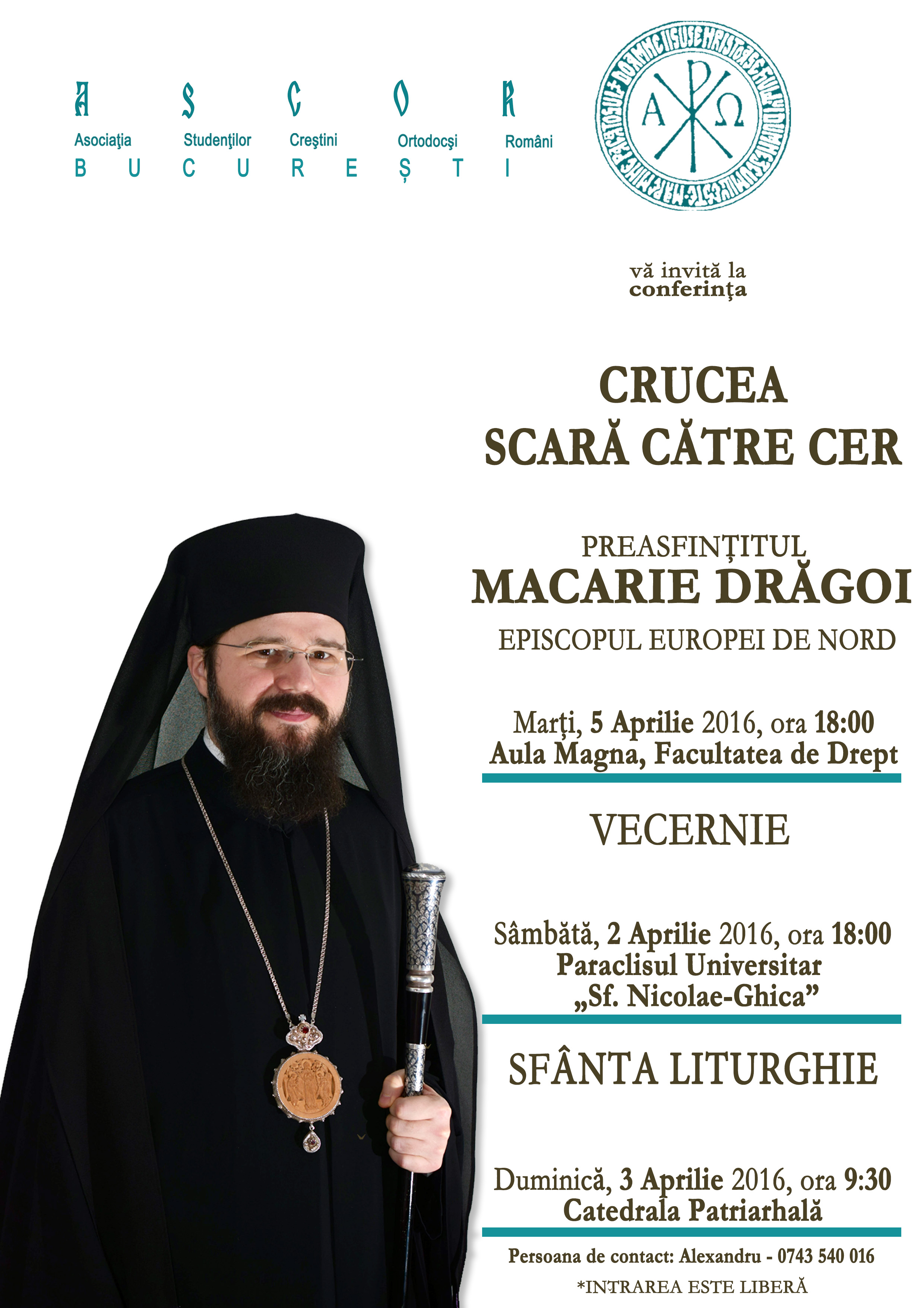 Episcopul Macarie Drăgoi al Europei de Nord se va întâlni cu tinerii la Ploiești și București