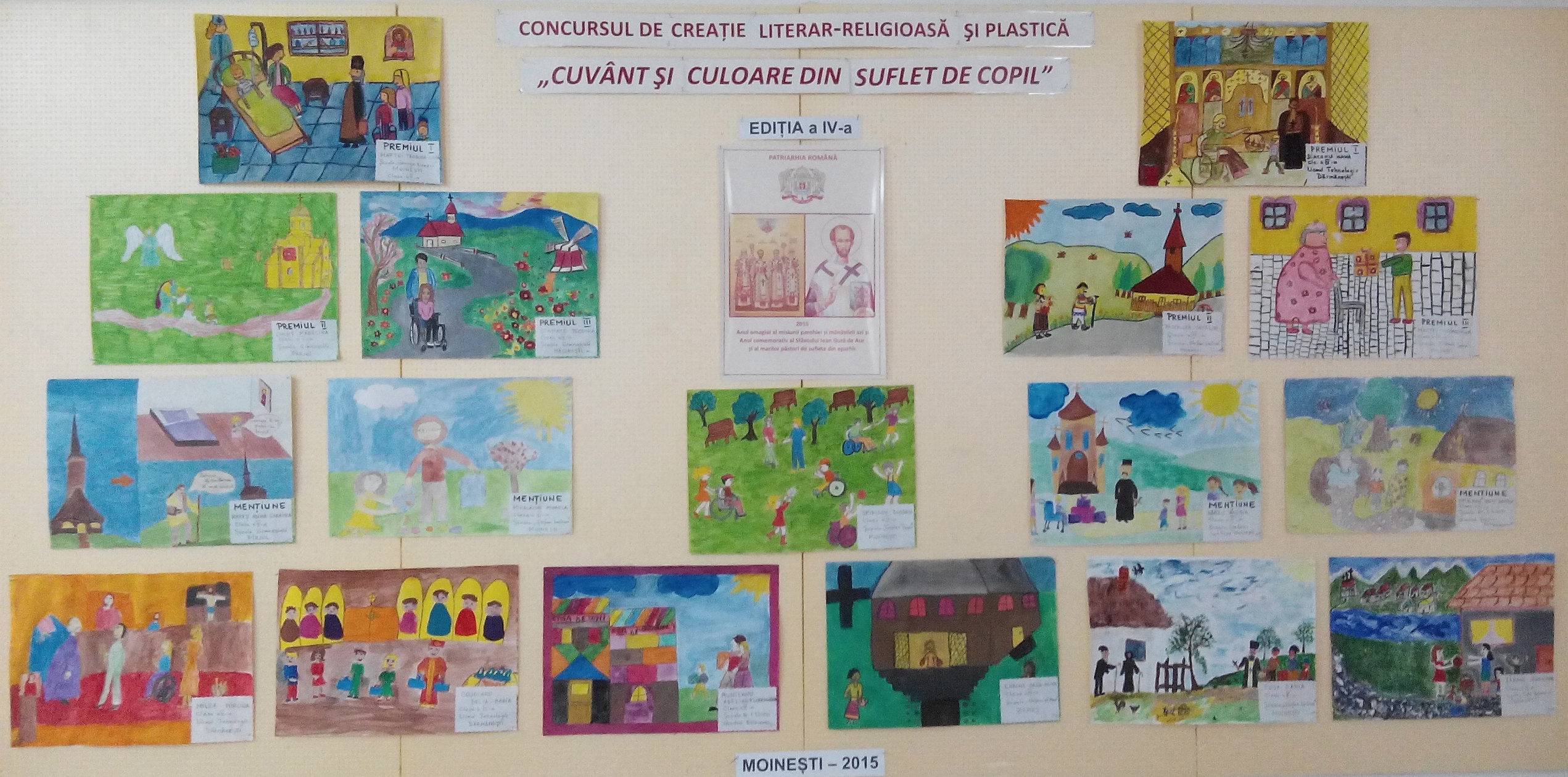 Concurs de creaţie literar-religioasă şi plastică în Protoieria Moineşti Concurs de creaţie literar-religioasă şi plastică în Protoieria Moineşti