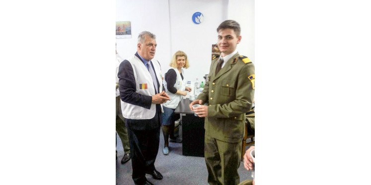 225 de studenţi de la Academia Tehnică Militară au donat sânge