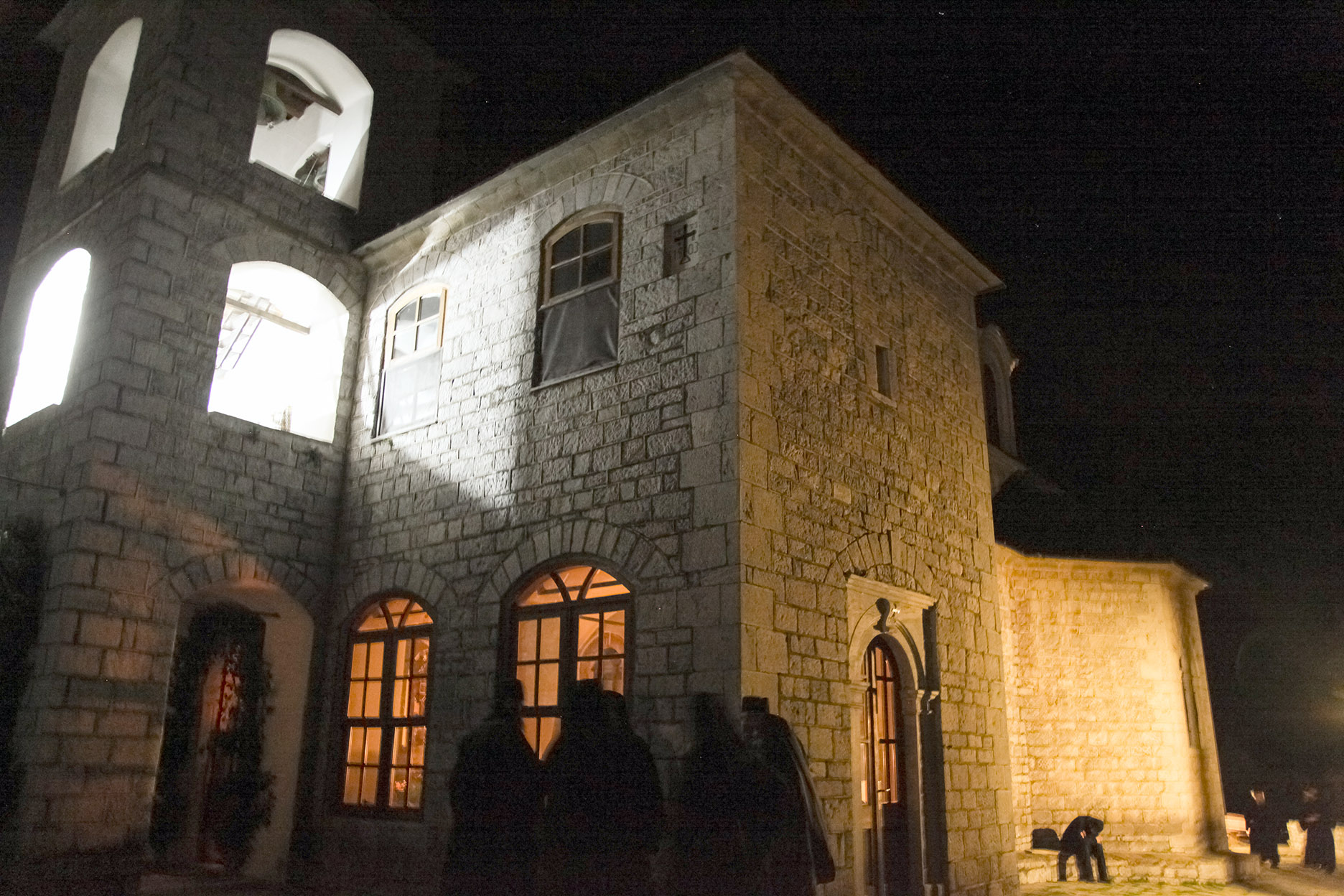 Corul „Byzantion“, în Muntele Athos la privegherea pentru hramul chiliei „Buna Vestire“ a Schitului Lacu