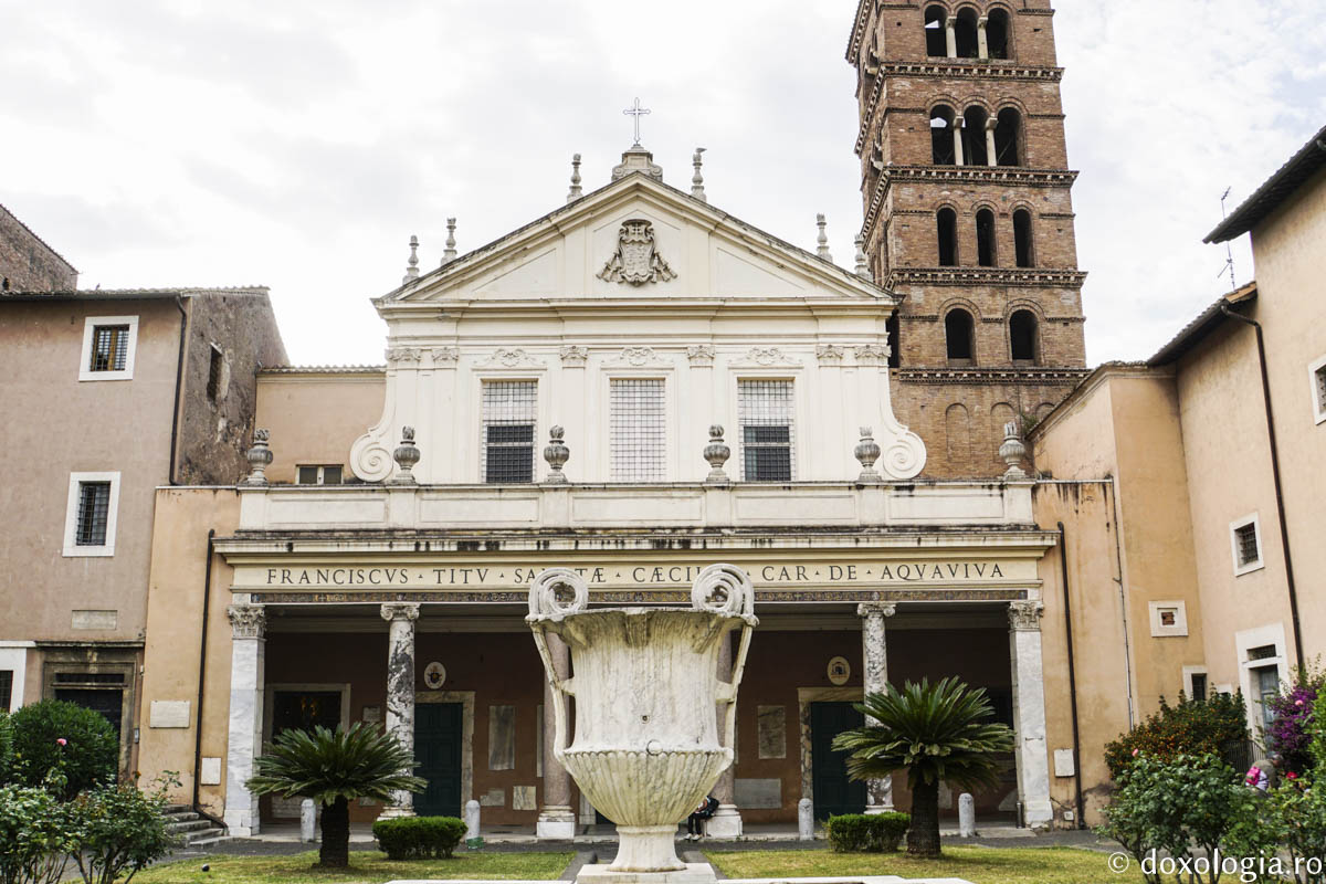 (Foto) Pași de pelerini la moaștele Sfintei Mucenițe Cecilia în Trastevere, Roma
