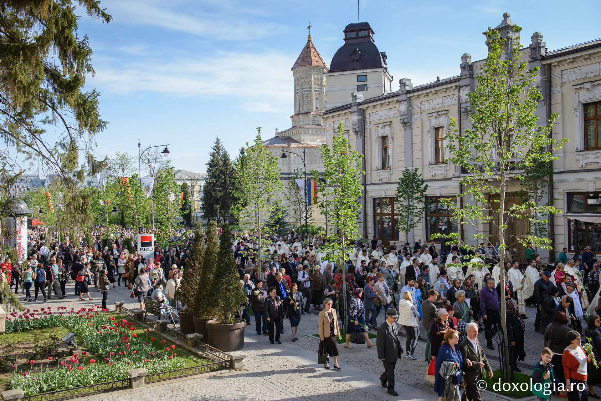 Procesiune în ajun de Florii la Iași