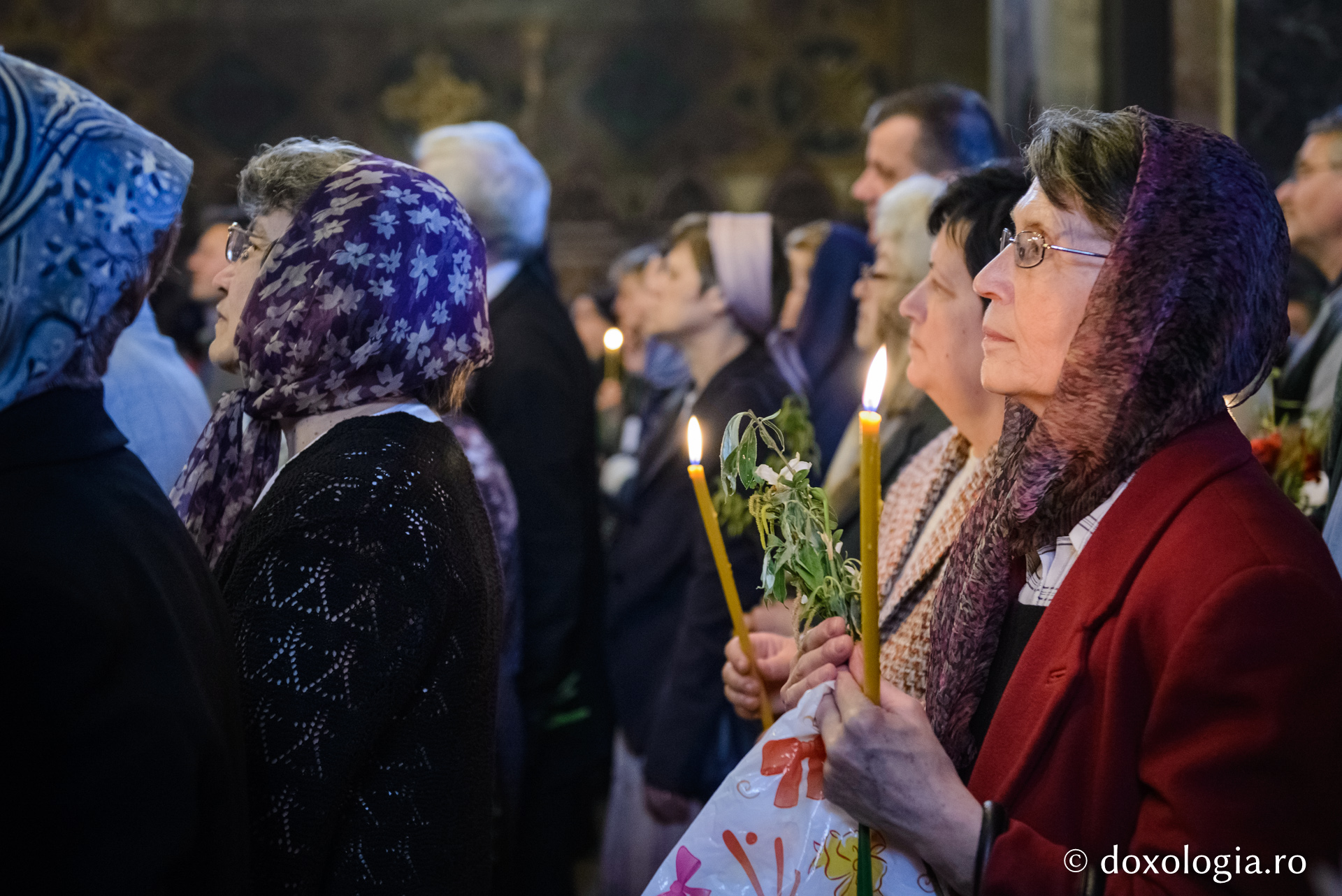 Procesiune în ajun de Florii la Iași