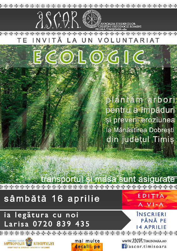 Campanie de voluntariat ecologic, în cadrul A.S.C.O.R. Timişoara Campanie de voluntariat ecologic, în cadrul A.S.C.O.R. Timişoara