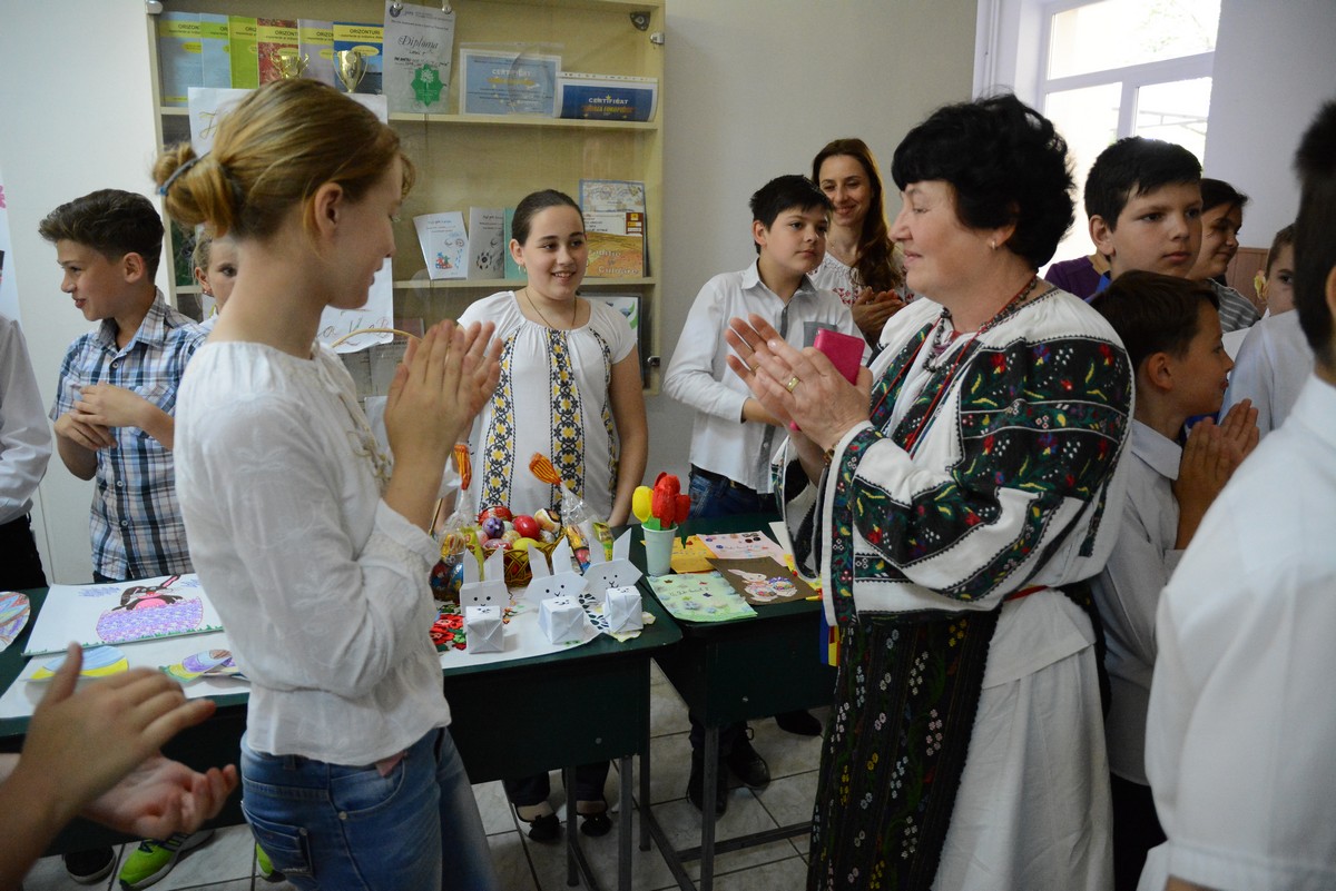 Talentul şcolarilor de la „Ion Ghica”, expus la „Târgul de Paşti”