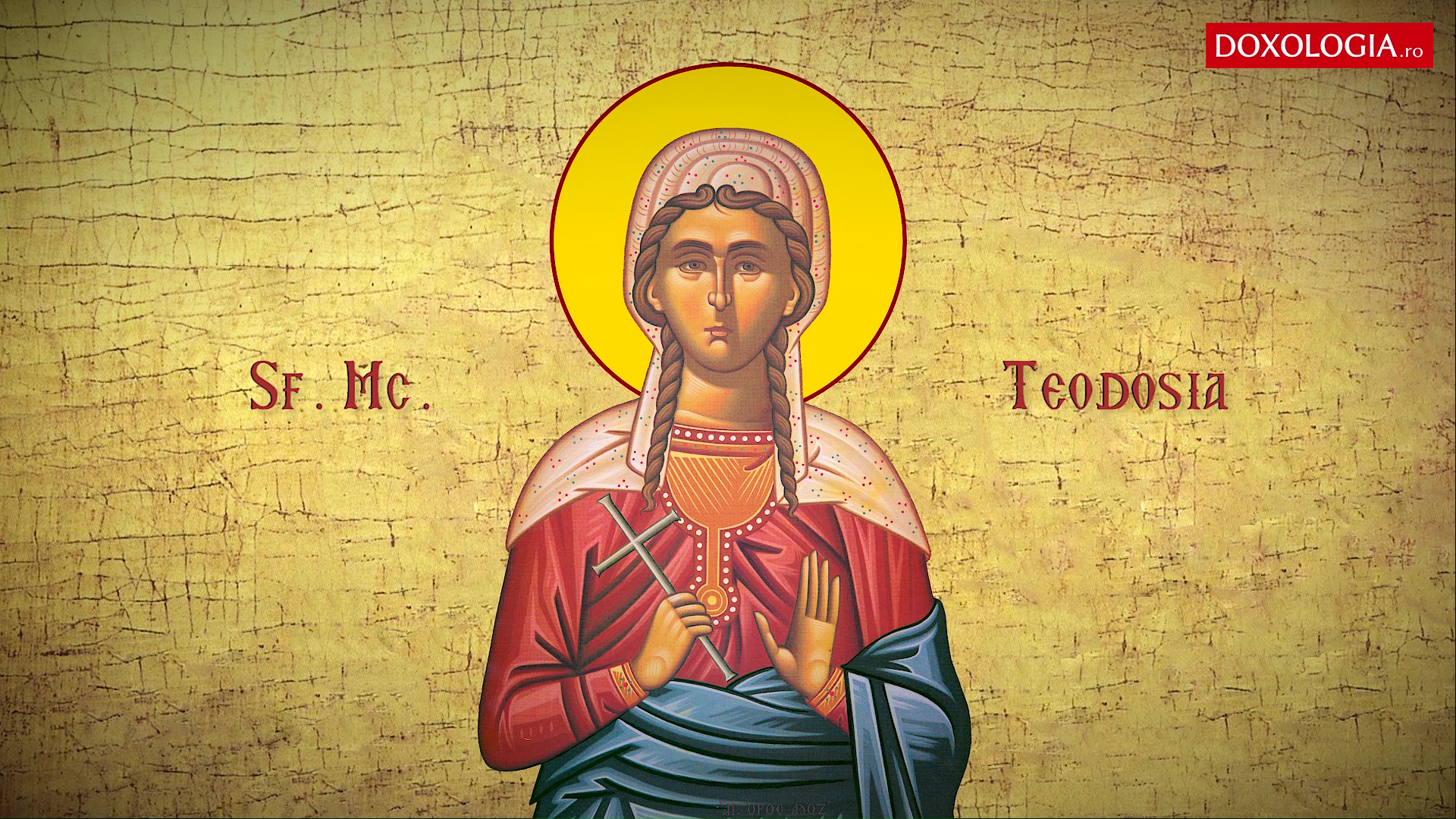 Troparul Sfintei Mucenițe Teodosia, fecioara