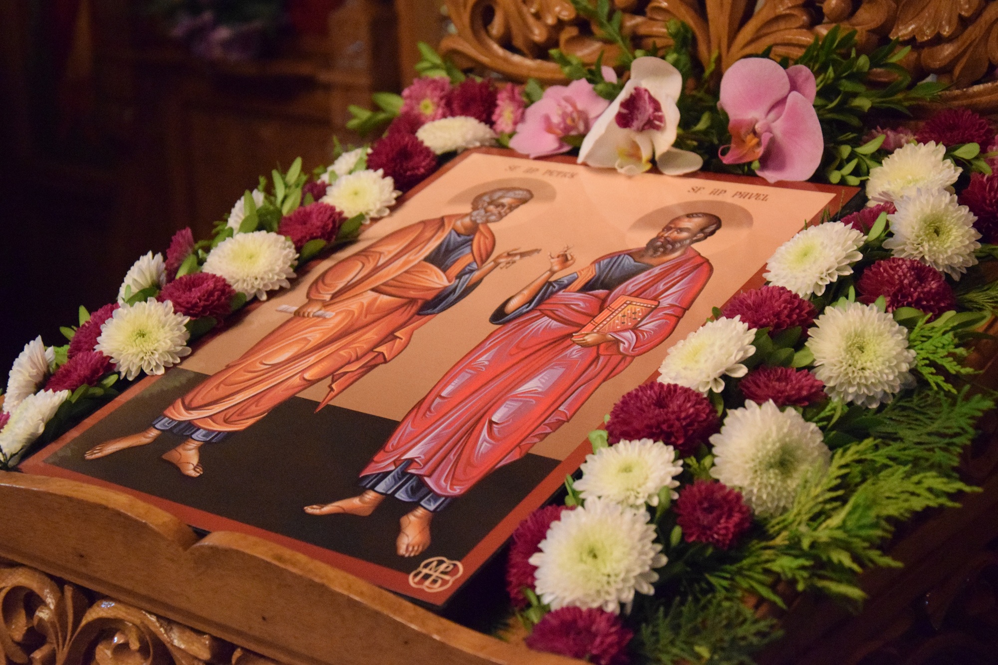 Sfinții Apostoli Petru și Pavel, cinstiți la Mănăstirea Dumbrăvele prin Liturghie arhierească Sfinții Apostoli Petru și Pavel, cinstiți la Mănăstirea Dumbrăvele prin Liturghie arhierească
