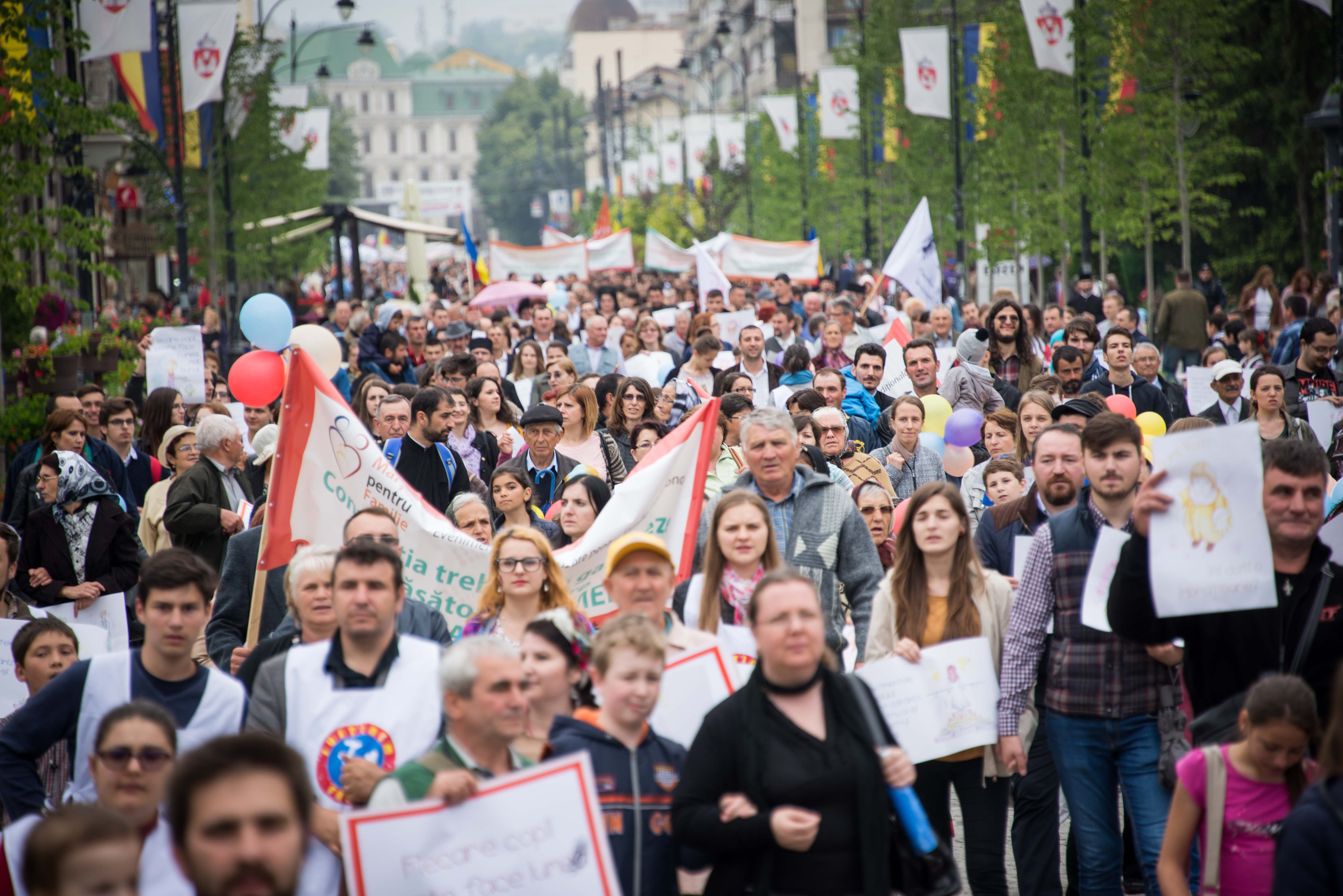 (Video) 3000 de persoane la Marșul pentru Familie