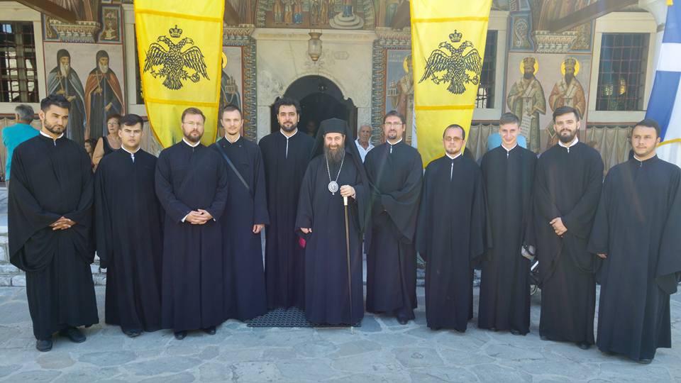 Corul Byzantion a participat la slujba Adormirii Maicii Domnului, hramul manastirii Eikosifoinnisa