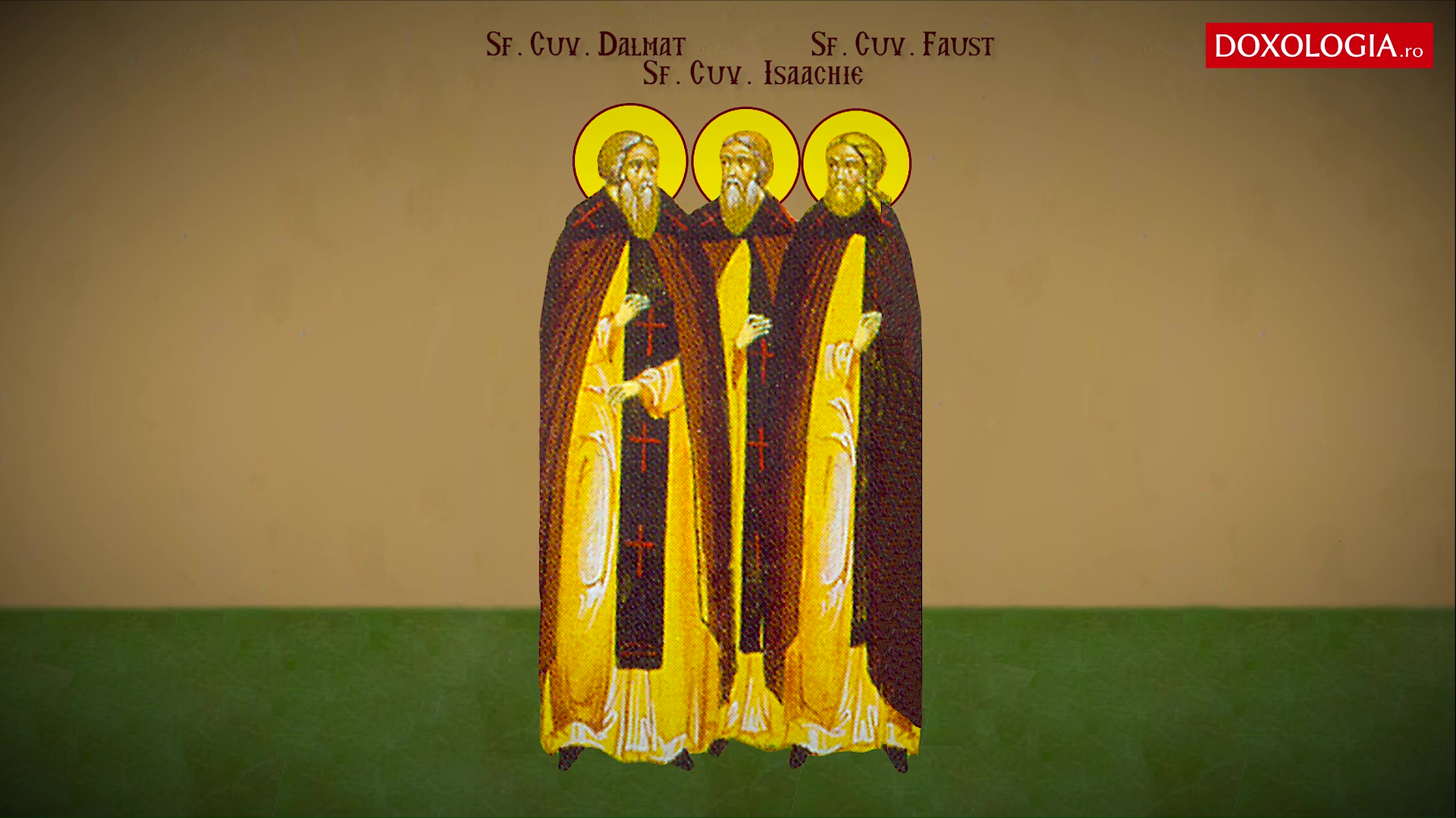 Troparul Sfinților Cuvioși Isaachie, Dalmat și Faust Troparul Sfinților Cuvioși Isaachie, Dalmat și Faust