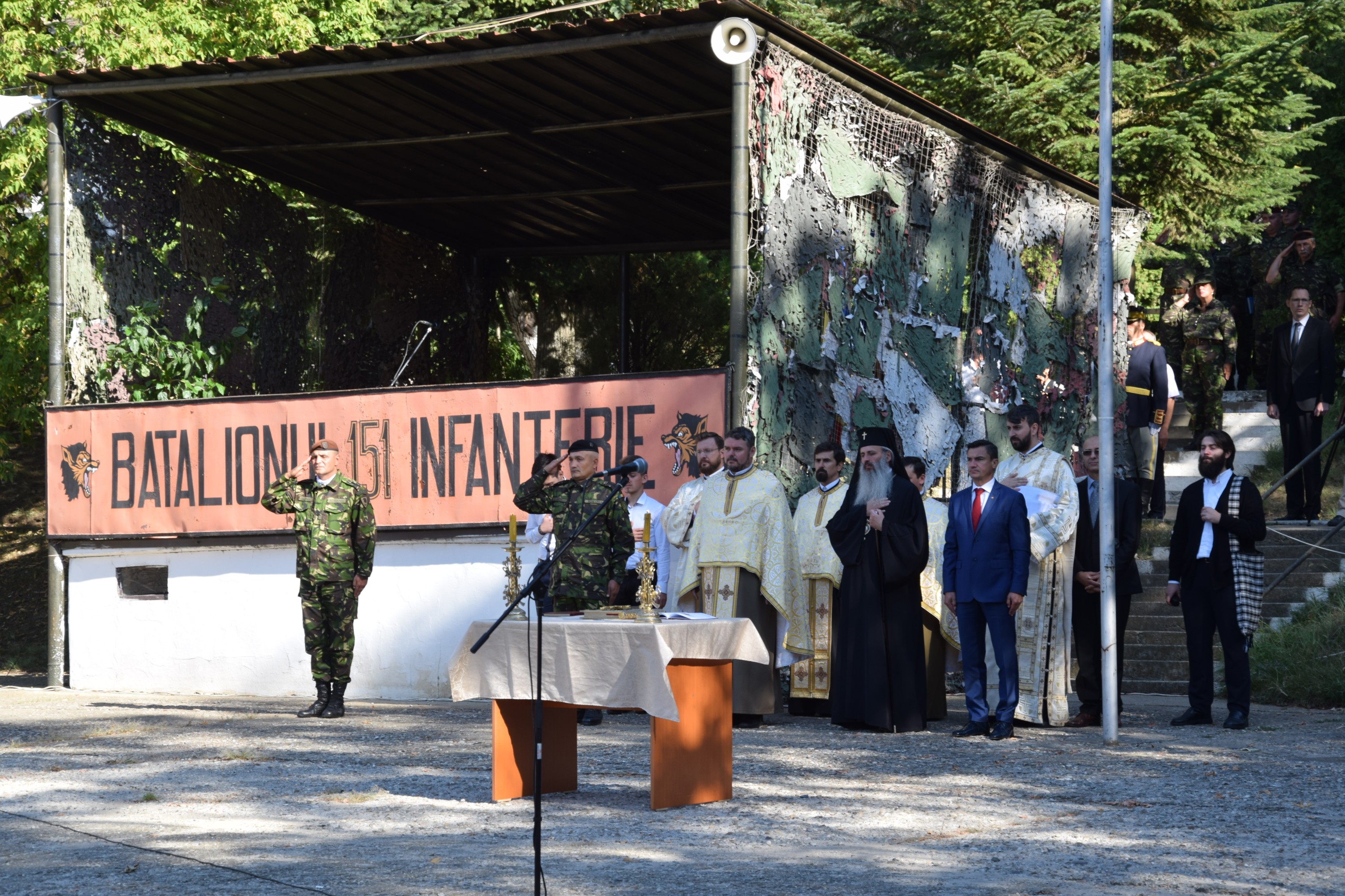 Slujbă de Te-Deum, la aniversarea a 22 de ani de la înfiinţarea Batalionului 151 Infanterie „Războieni”