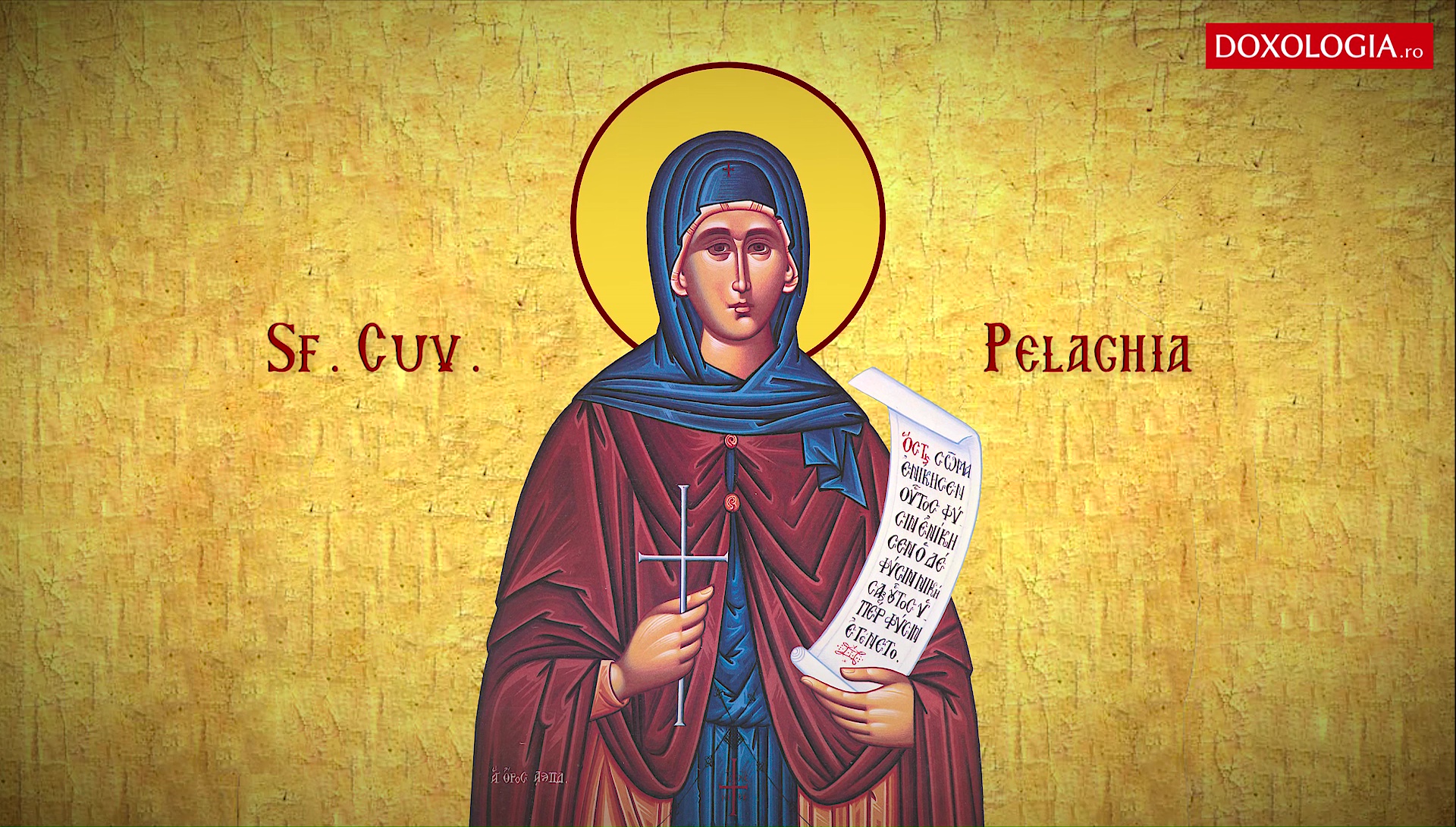 Troparul Sfintei Cuvioase Pelaghia