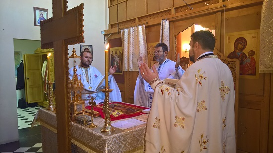 Hram la Verbania și instalarea noului paroh