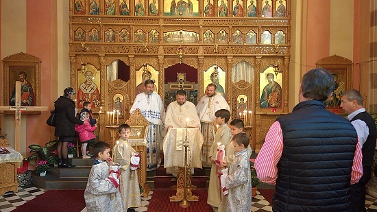 Hram la Verbania și instalarea noului paroh