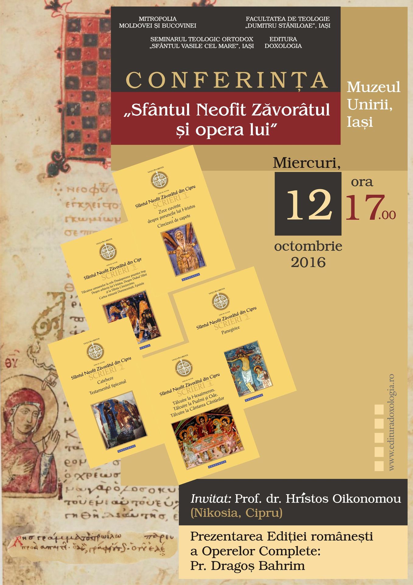 Evenimentele Editurii Doxologia de Sărbătoarea Sfintei Cuvioase Parascheva 2016