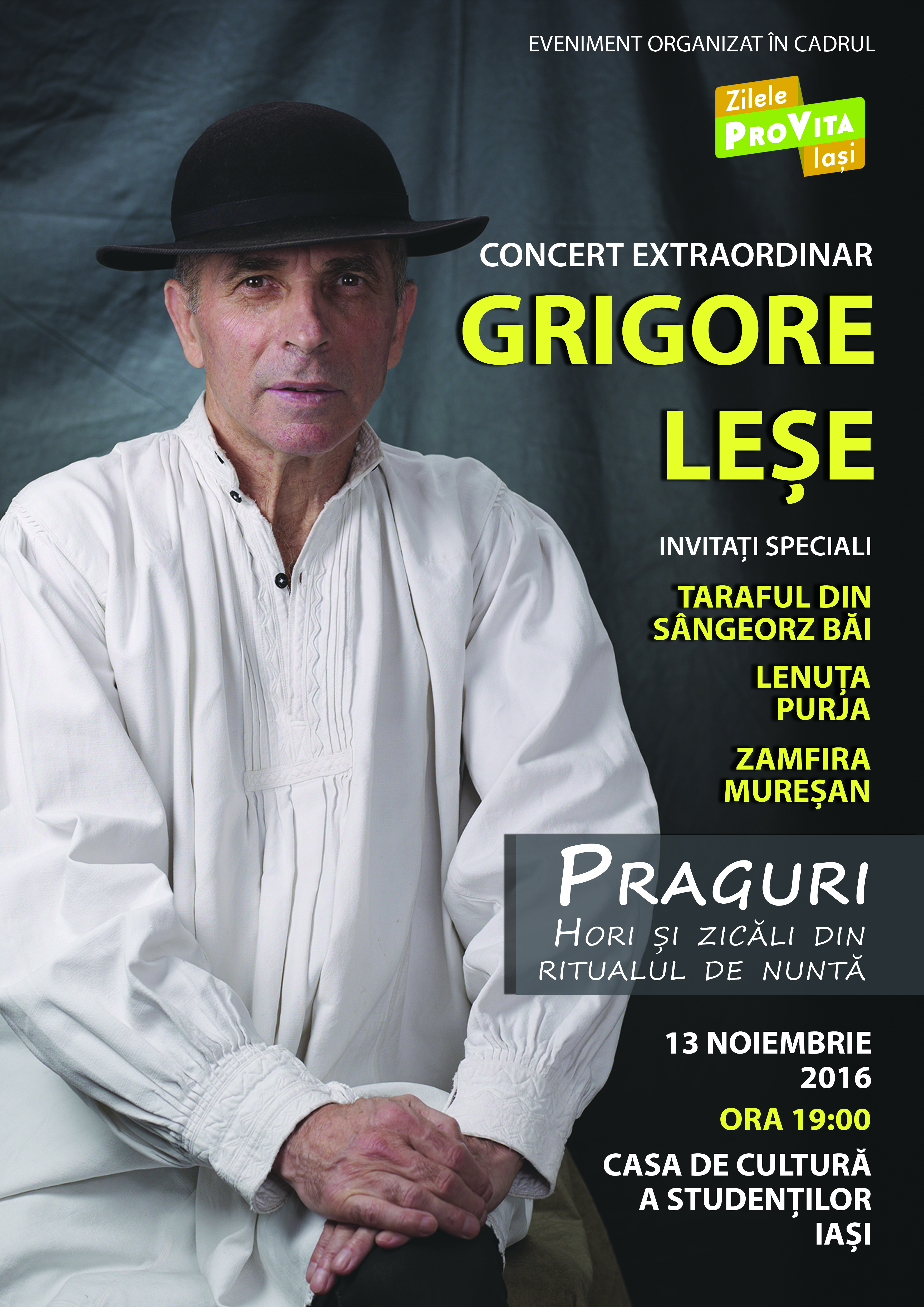 Eveniment artistic de excepţie susţinut de Grigore Leşe