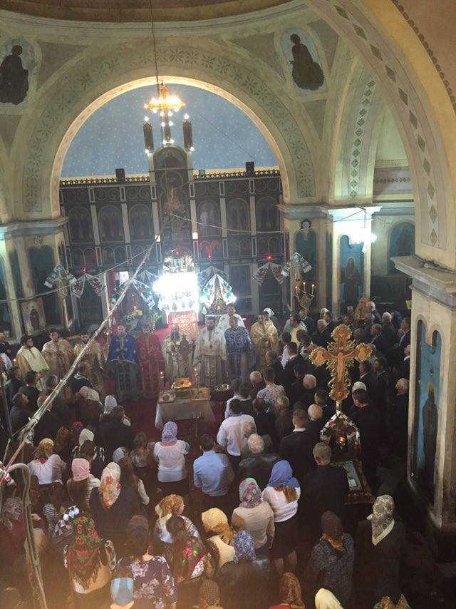 Moaştele Sfântului Nectarie de Eghina, la hramul Parohiei Bălcăuţi