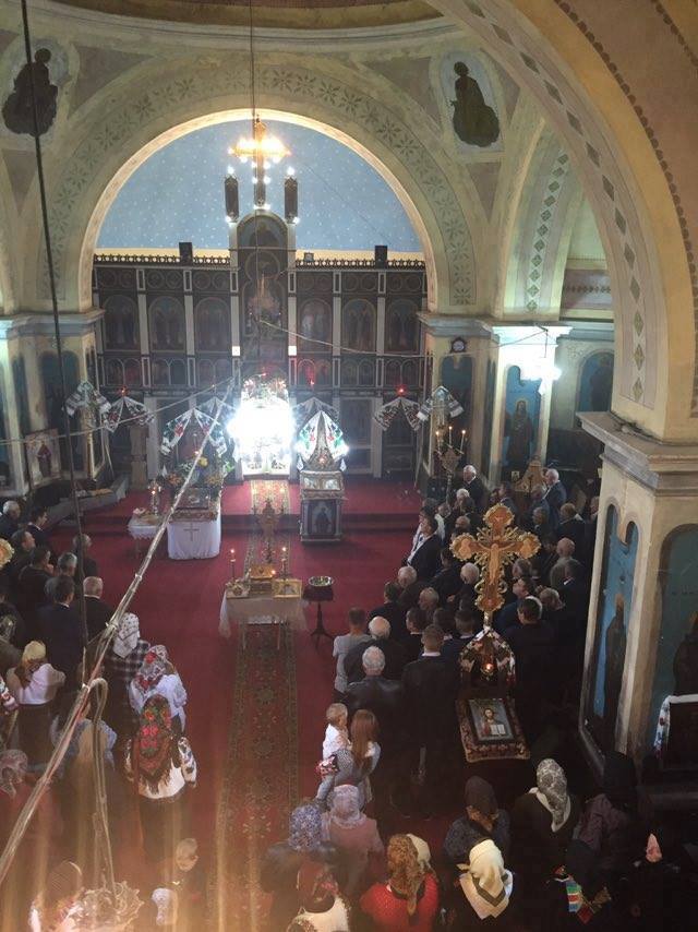 Moaştele Sfântului Nectarie de Eghina, la hramul Parohiei Bălcăuţi