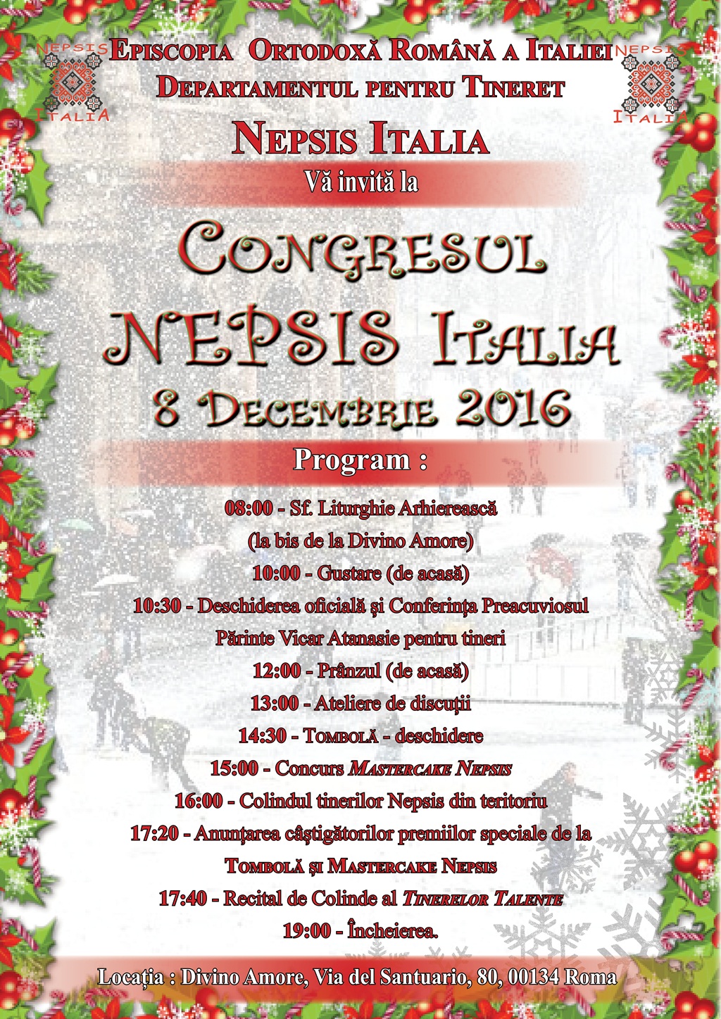 Congresul „Nepsis” Italia - 8 decembrie 2016