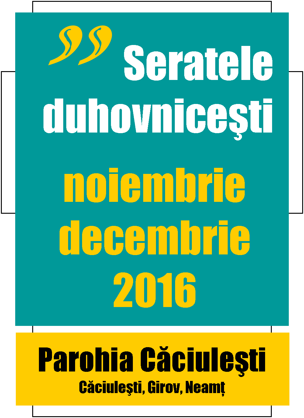 Serate duhovniceşti în parohia Căciuleşti