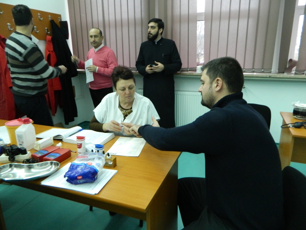 Acţiune de donare de sânge la Oneşti Acţiune de donare de sânge la Oneşti