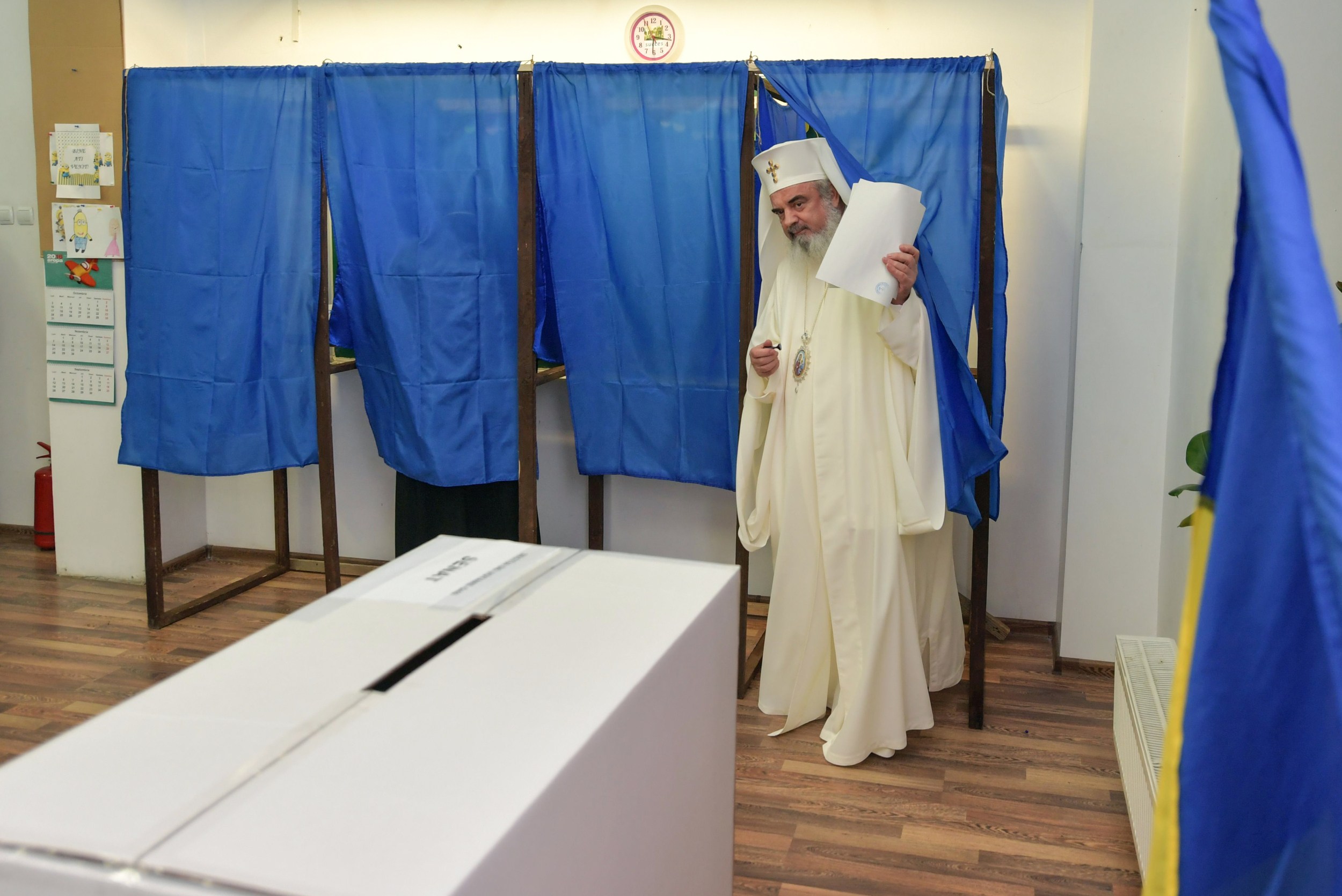 Patriarhul României a votat la București