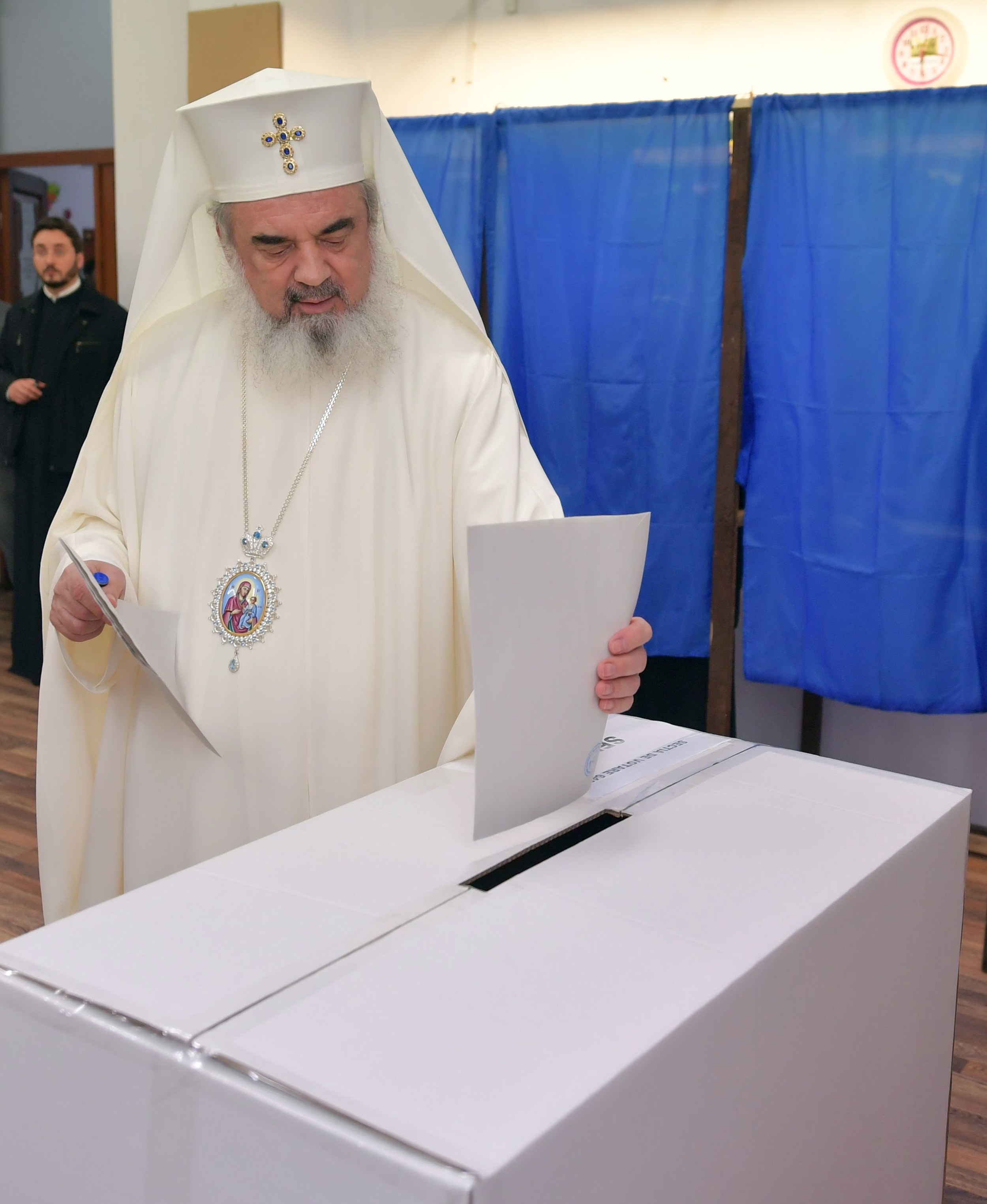 Patriarhul României a votat la București
