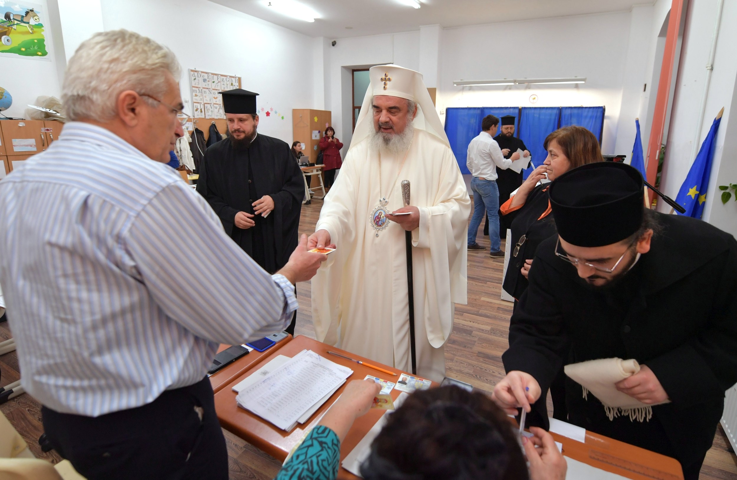 Patriarhul României a votat la București